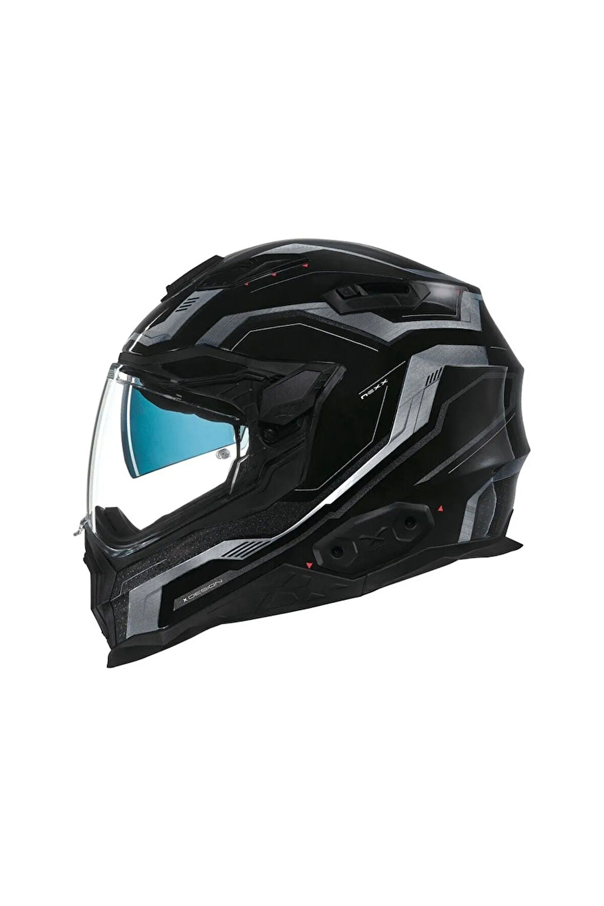 X.wst2 Supercell Black Silver Motorcu Kaskı + Pınlock