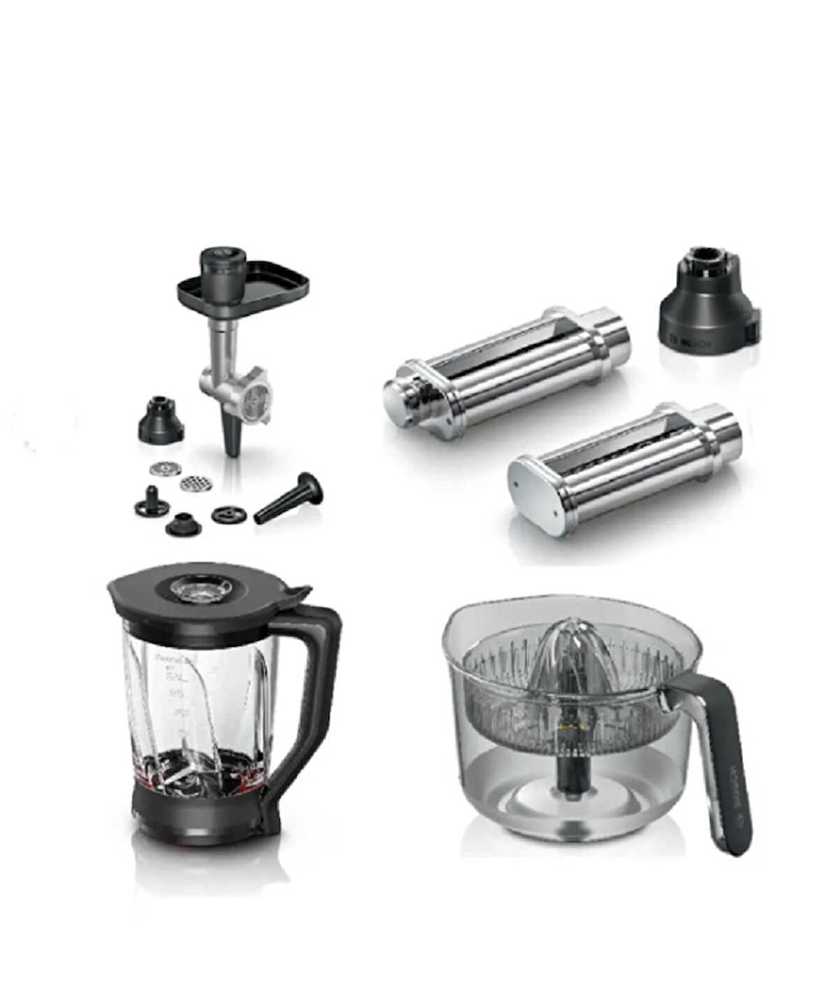 Bosch MUMS6ZS00 Serie 6 Mutfak Makinesi Uyumlu Aksesuar Tamamlama Seti