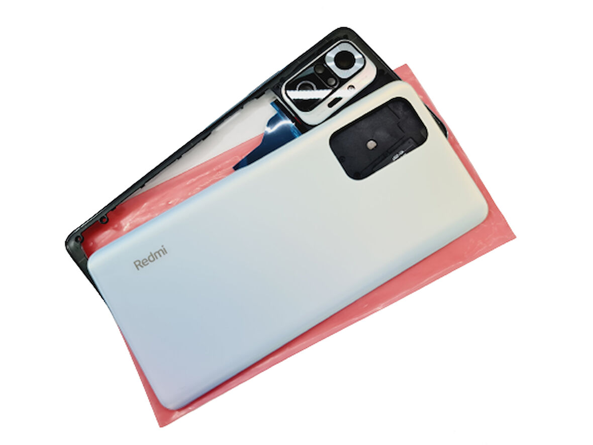 Tkgz Xiaomi Redmi NOTE 10 PRO (4G) KASA Arka Pil Batarya Kapağı BEYAZ