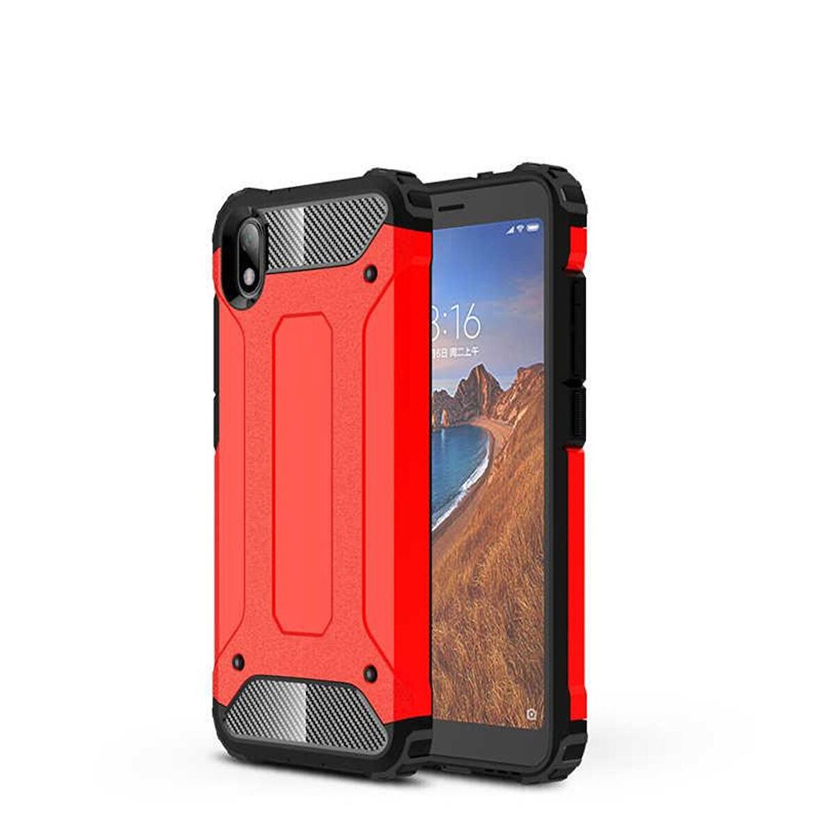 Xiaomi Redmi 7A Kılıf Armor Hybrid Zırh Silikon