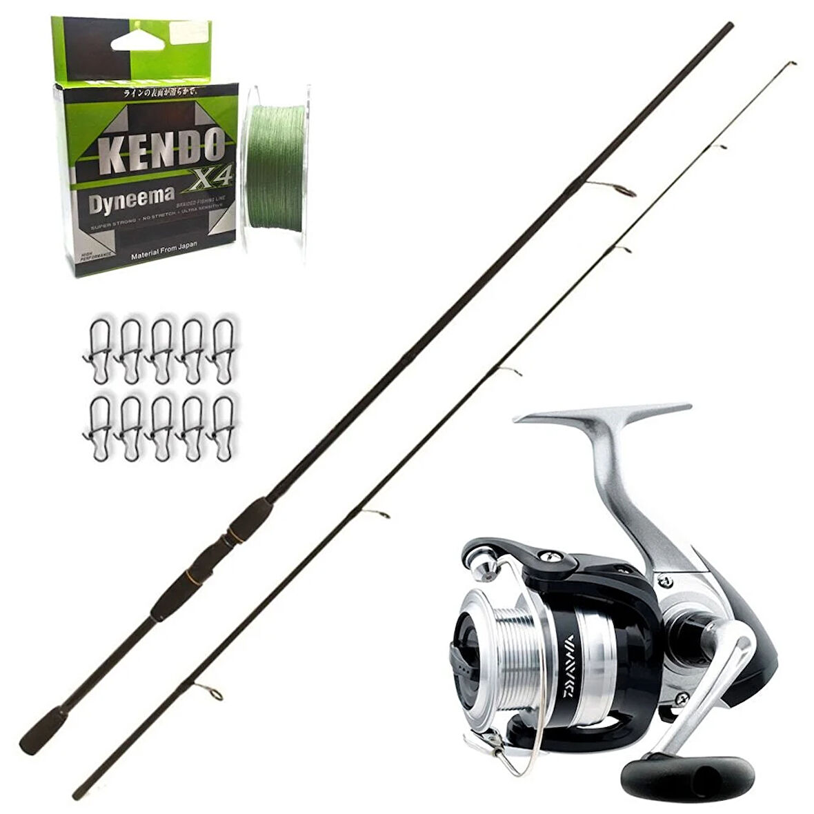 Daiwa StrikeForce 4000 - Remixon Double Black 240cm Spin Olta Seti