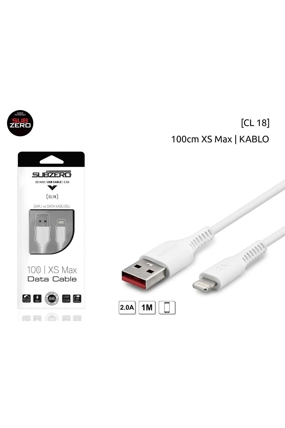 Cl18 Ios 100cm Şarj Kablosu