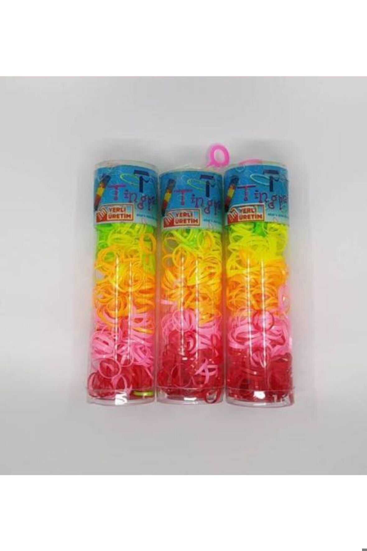 Renkli Ince Lastik Toka 3 Paket Tn135