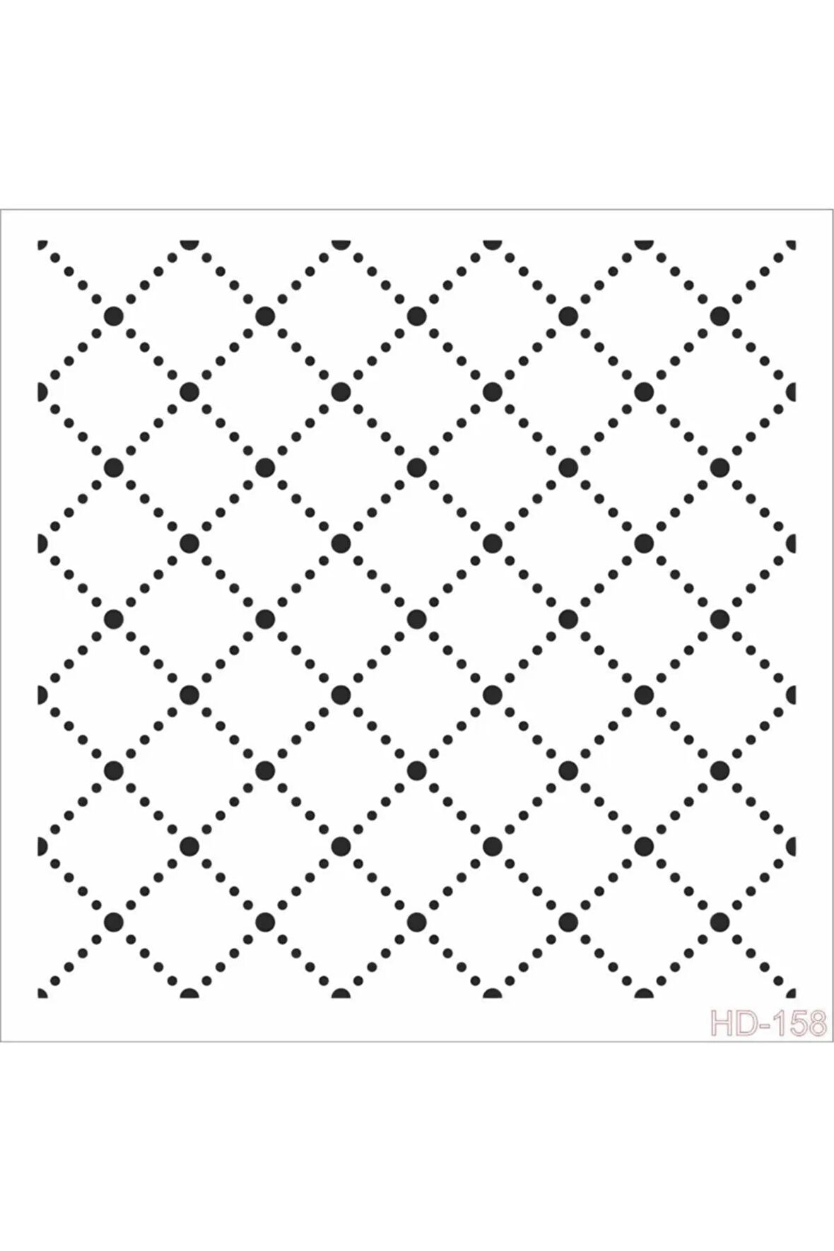 Hd158 Home Dekor Stencil 45x45