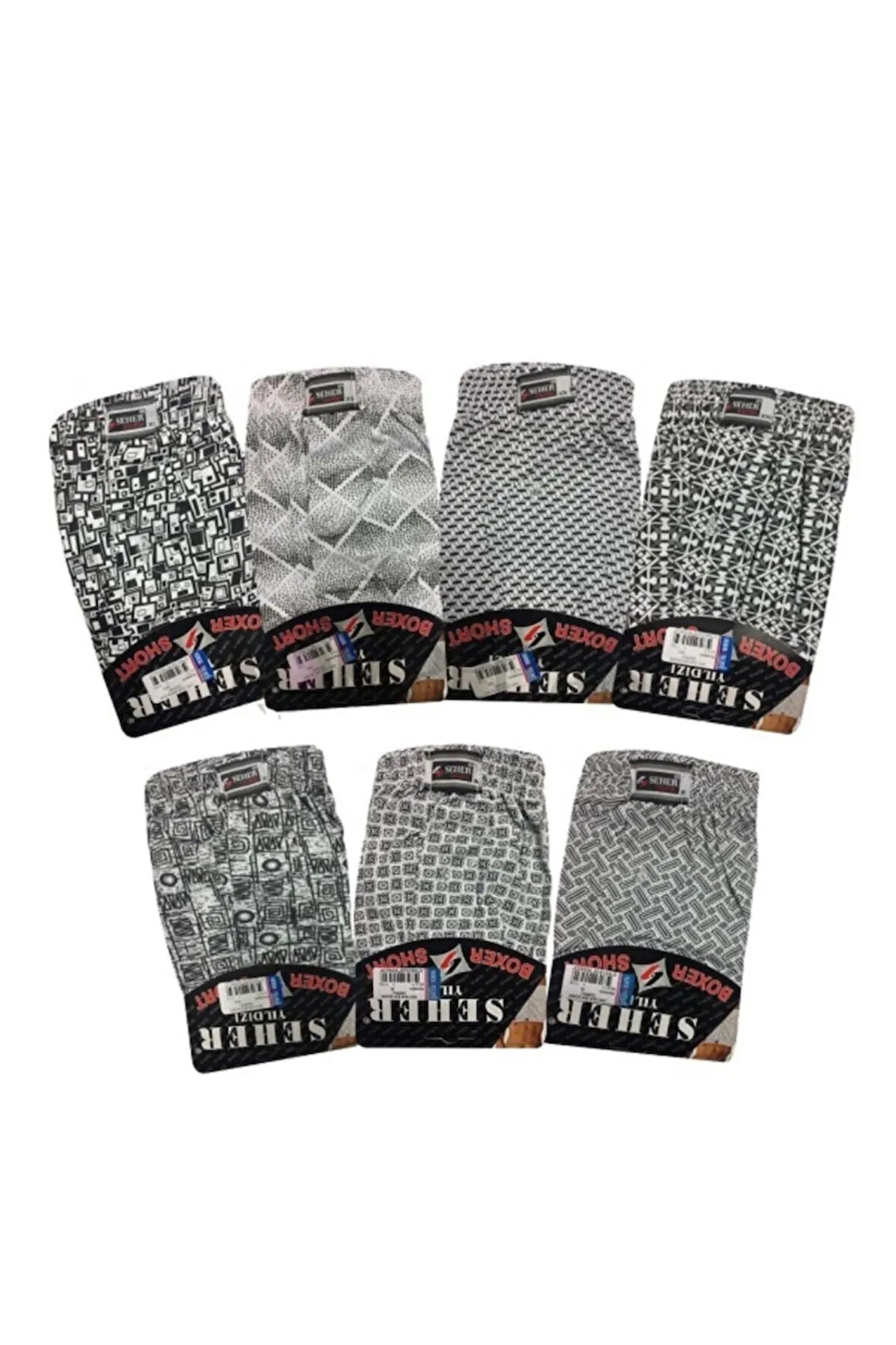 007 Desenli Erkek Boxer Boxer Yeni Sezon (6 Adet Ekonomik Paket)