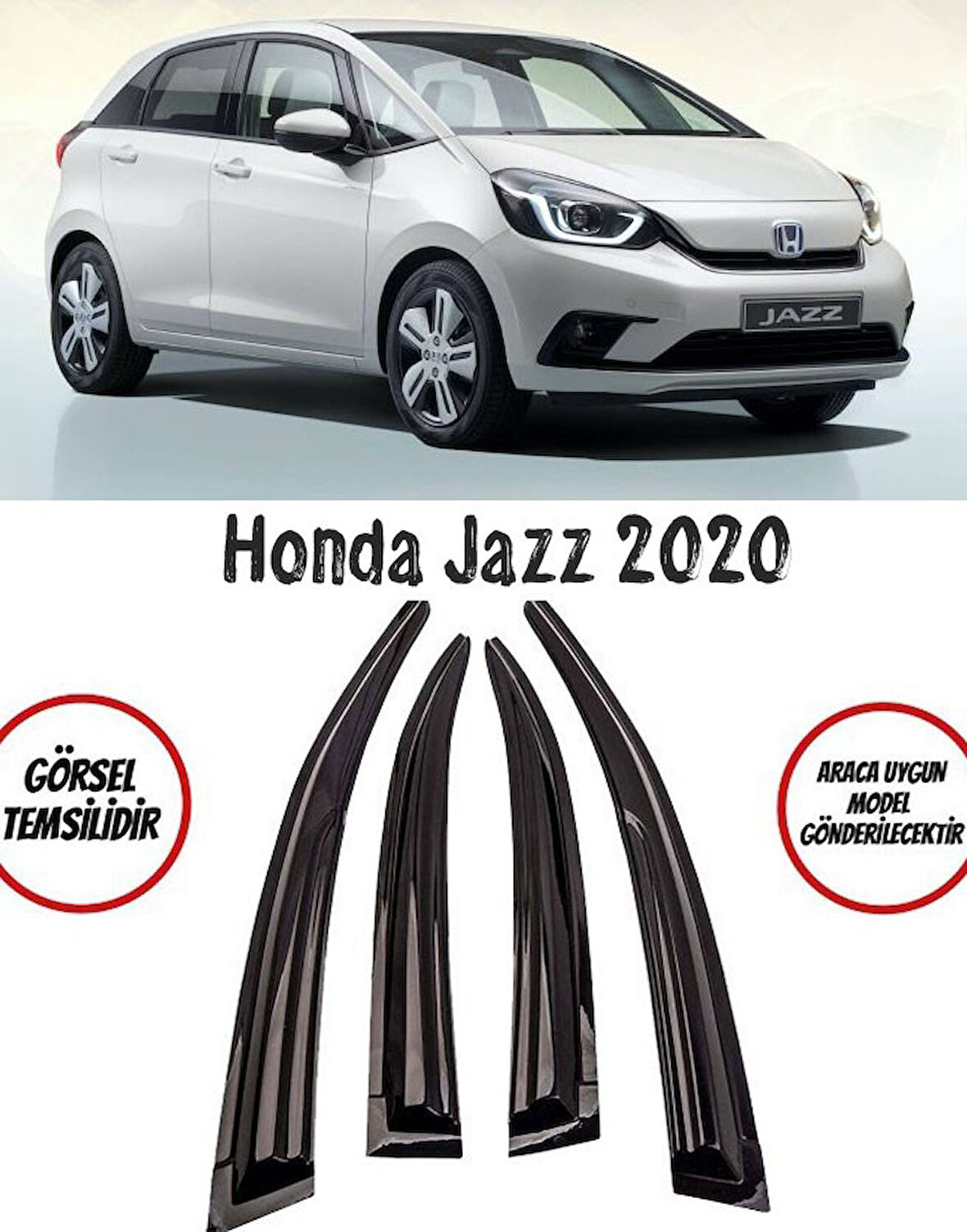 Honda Jazz 2020 Ve Üzeri Cam Rüzgarlığı 4-lü