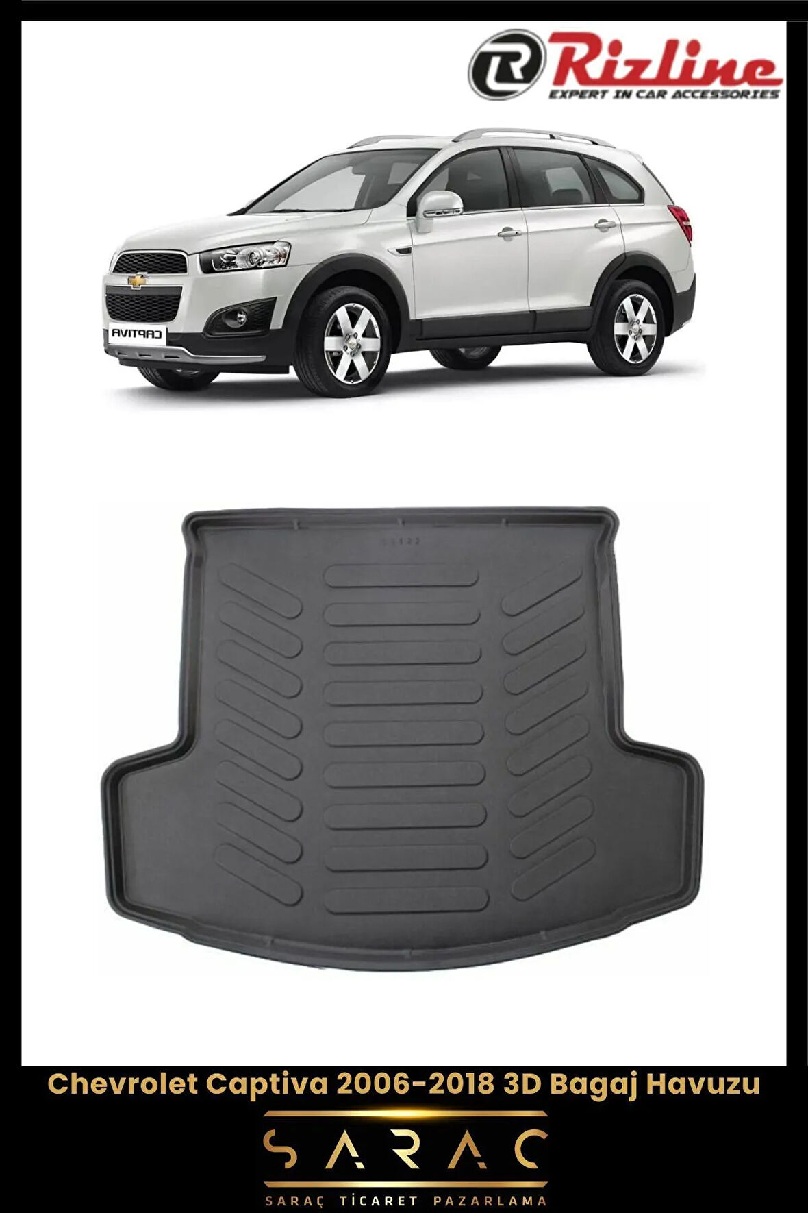 Rizline Chevrolet Captiva 2011 Model 3D Bagaj Havuzu