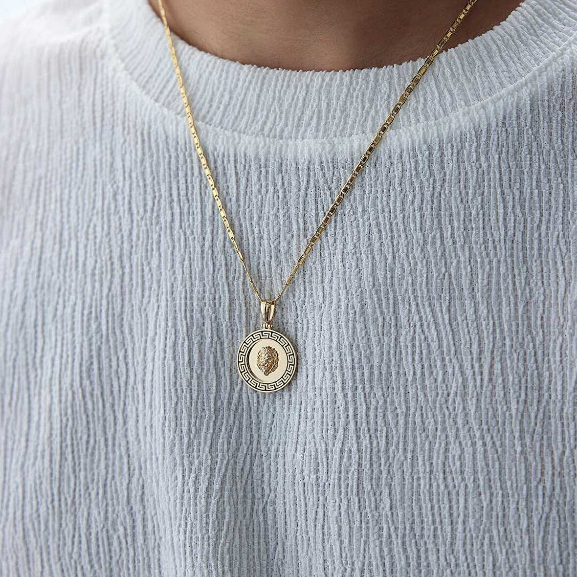 Greek Aslan Erkek Kolye