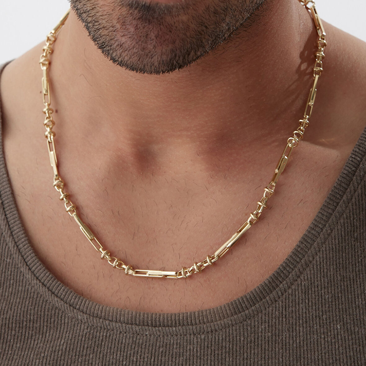 Halka Detaylı Ataç Erkek Zincir