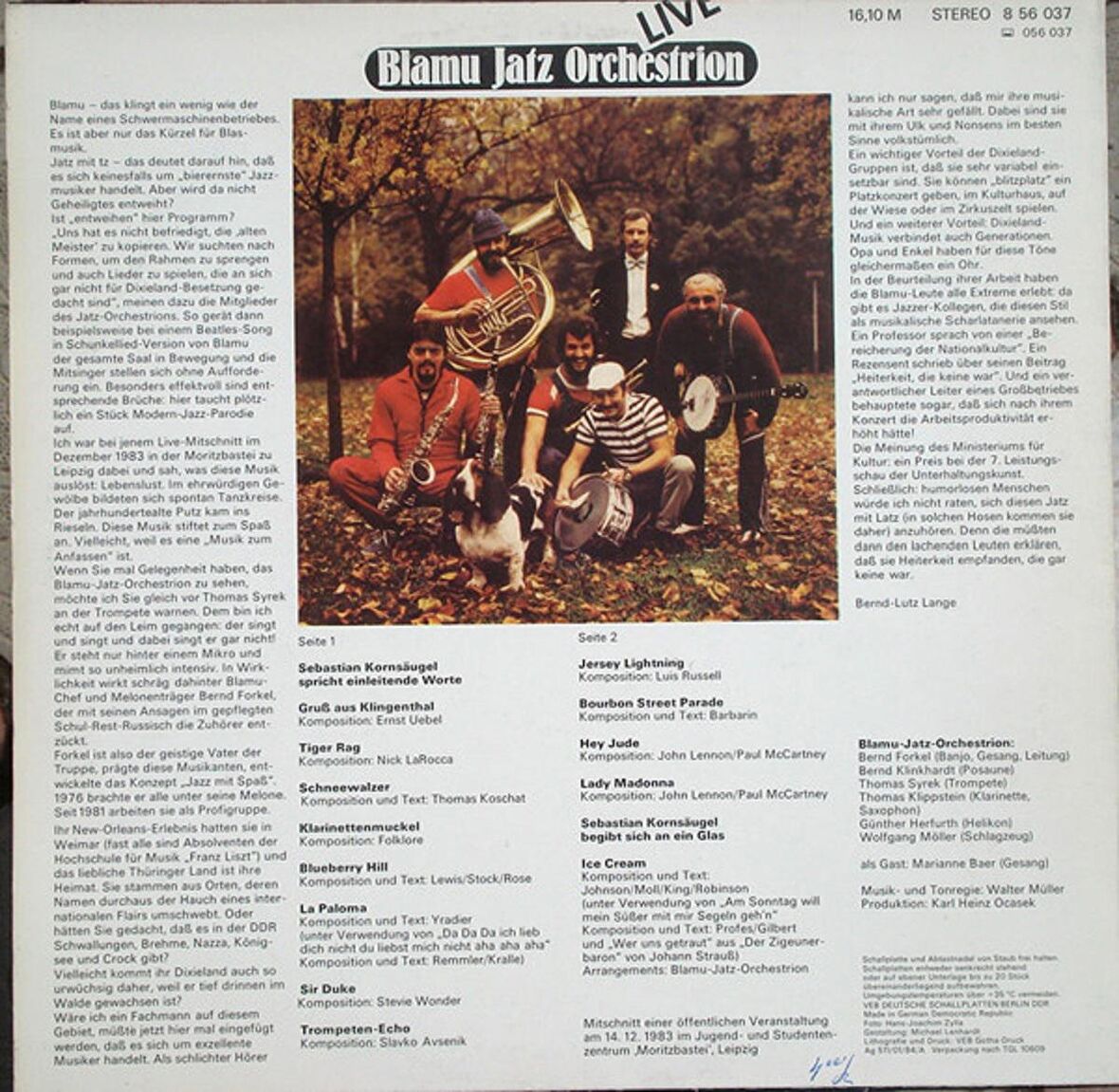 Blamu Jatz Orchestrion – Live jazz plak alithestereo