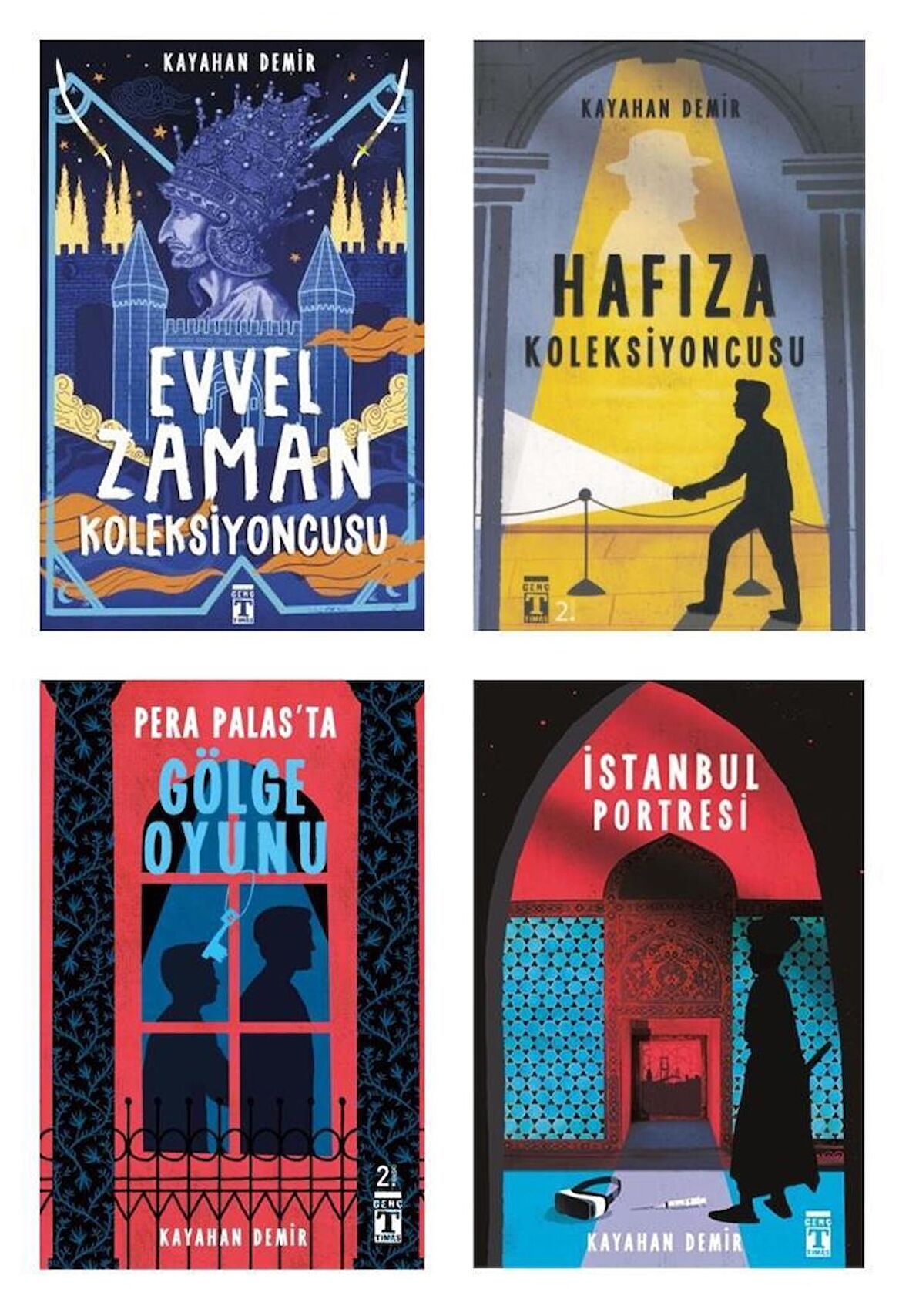 Kayahan Demir Seti 4 Kitap (Hafıza Koleksiyoncusu + Pera Palasta Gölge Oyunu + Evvel Zaman Koleksiyoncusu + İstanbul Portresi)