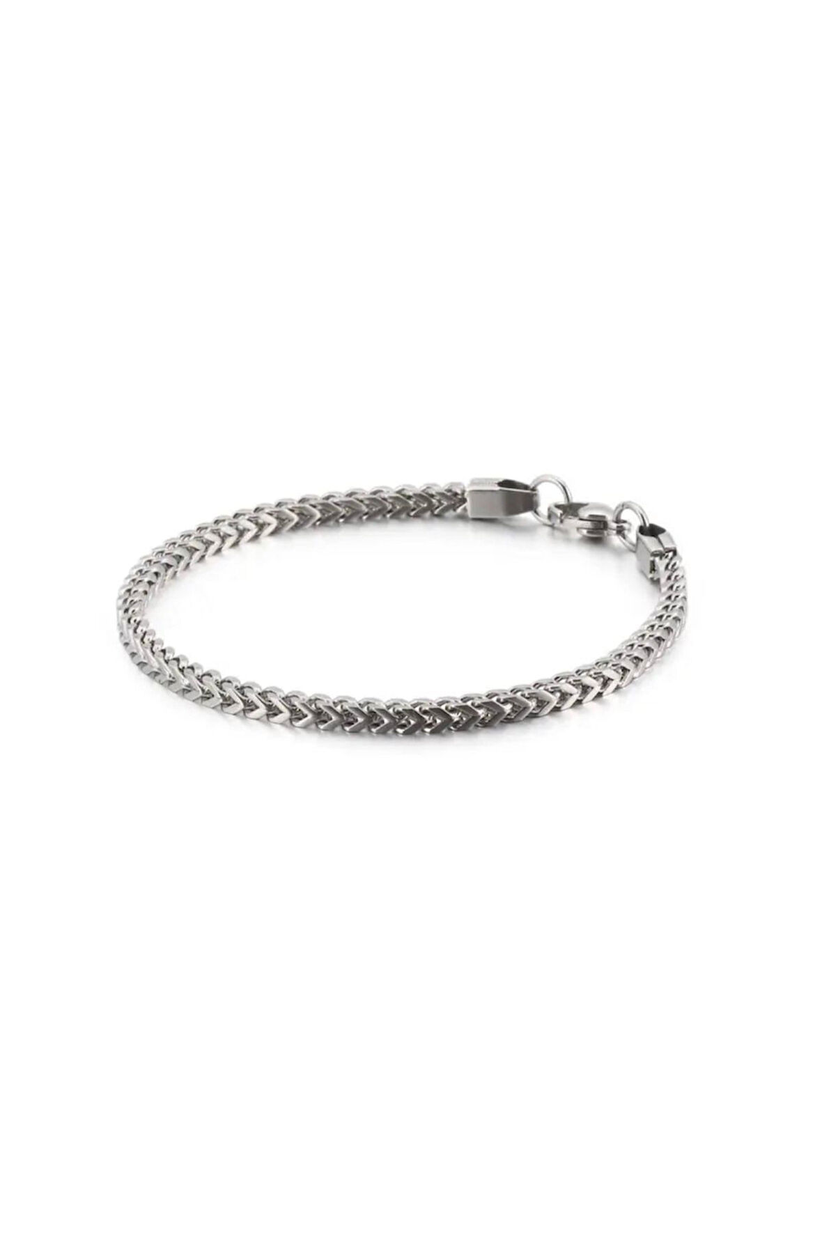 Paslanmaz Çelik Masculino Küba Erkek Bileklik