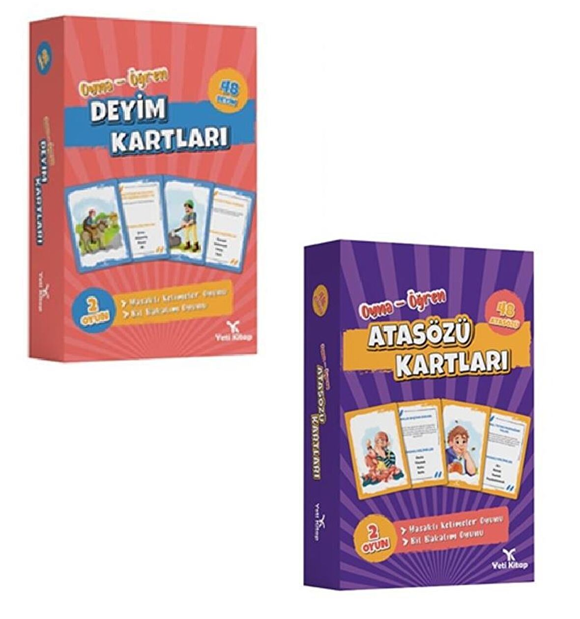 Yeti Atasözü ve Deyim Kartları 2 Kutu Set