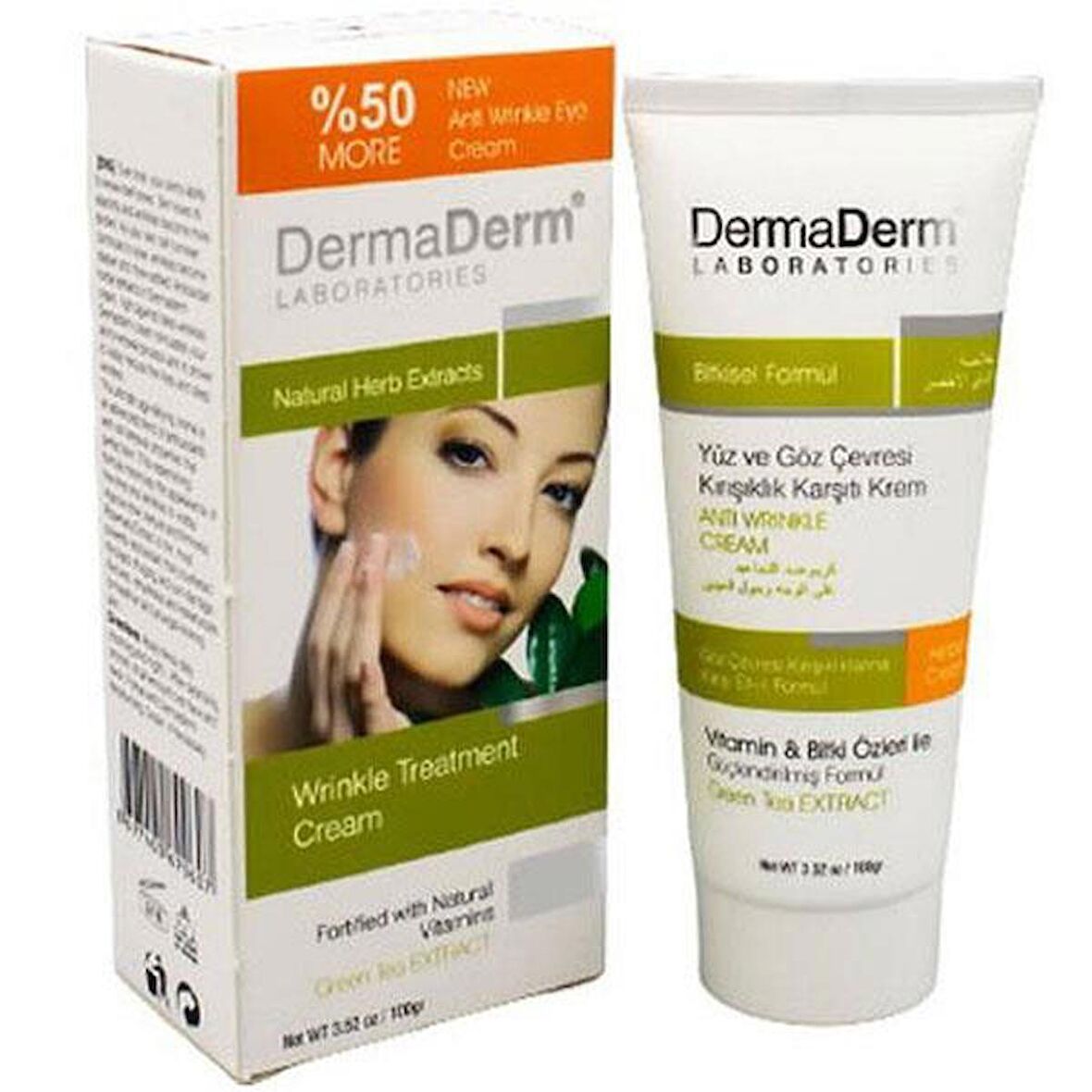 Dermaderm Kırışıklık Giderici Krem 100 gr. % 100 Orjinal Ürün Garantili