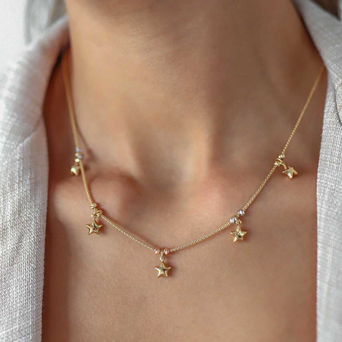 Yıldızlı Dorica Kolye