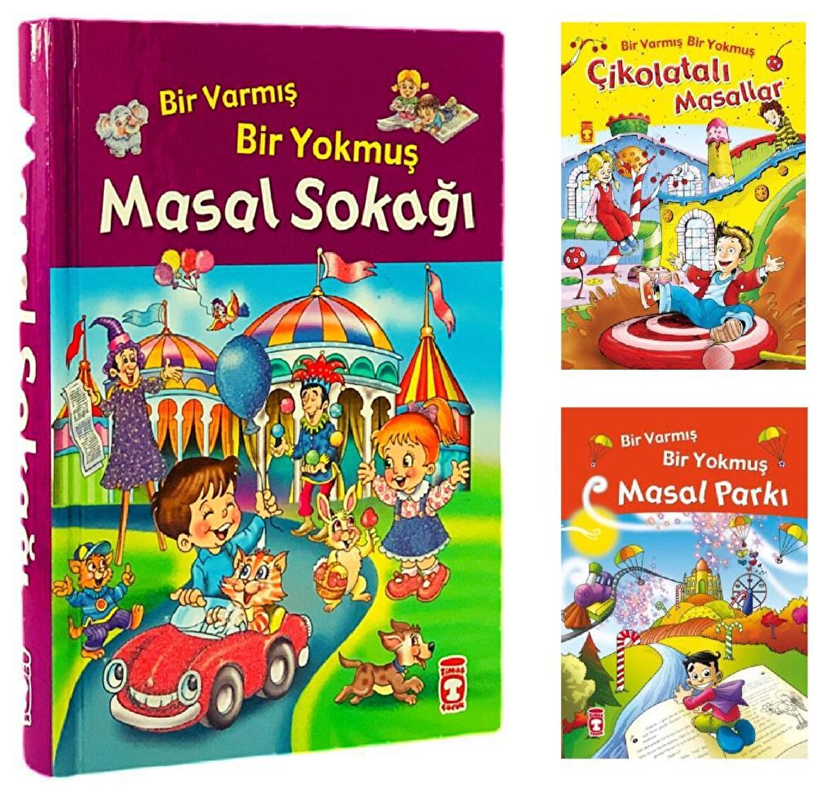 Bir Varmış Bir Yokmuş Masal Sokağı+Çikolatalı Masallar+Masal Parkı 3 Kitap Set