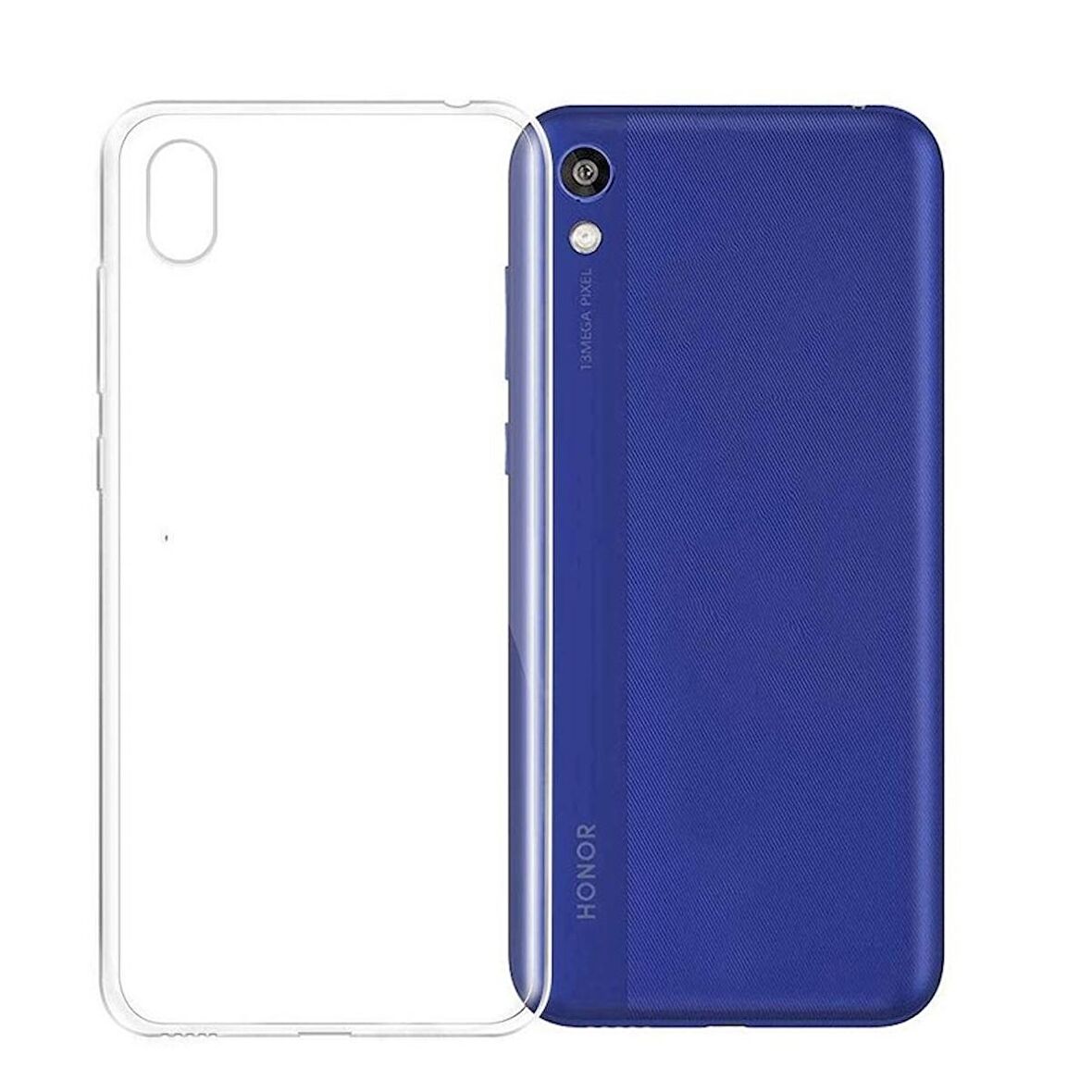 Gpack Huawei Y5 2019 Kılıf Süper Silikon Yumuşak Arka KorumaNano Glass