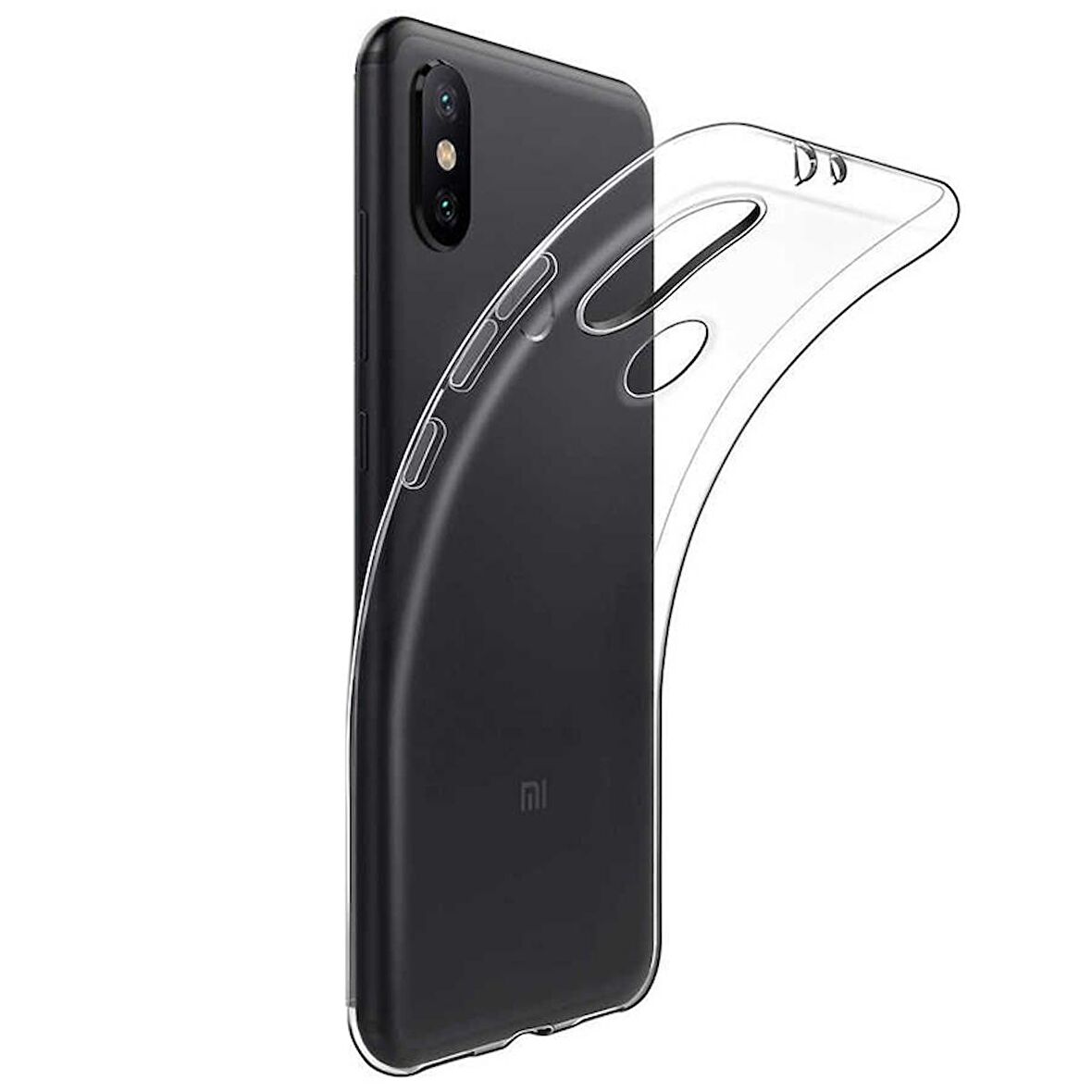 Gpack Xiaomi Redmi 7 Kılıf Süper Silikon Yumuşak Arka KorumaNano Glass