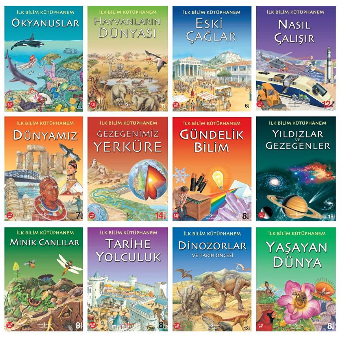 İş Bankası İlk Bilim Kütüphanem Seti 12 Kitap
