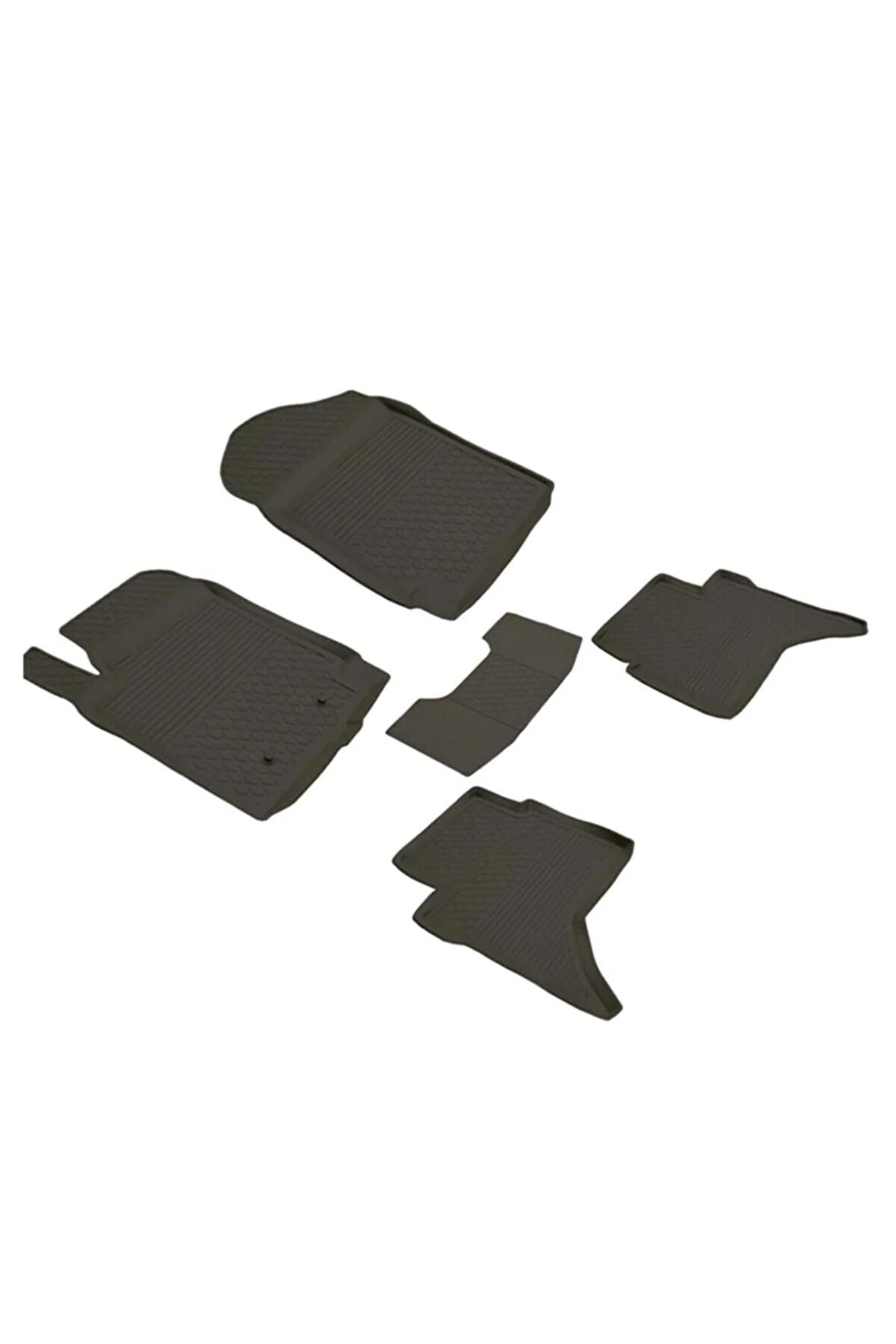 Refref Mitsubishi L200 Uyumlu 4d Havuzlu Kauçuk Paspas 2015 2019 Siyah