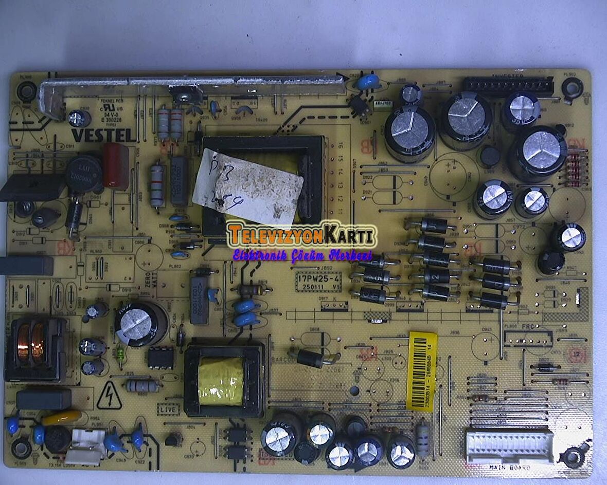 17PW25-4, 23003514, Vestel 32VH3010, Power Board, Besleme, LC320WXN-SCB1