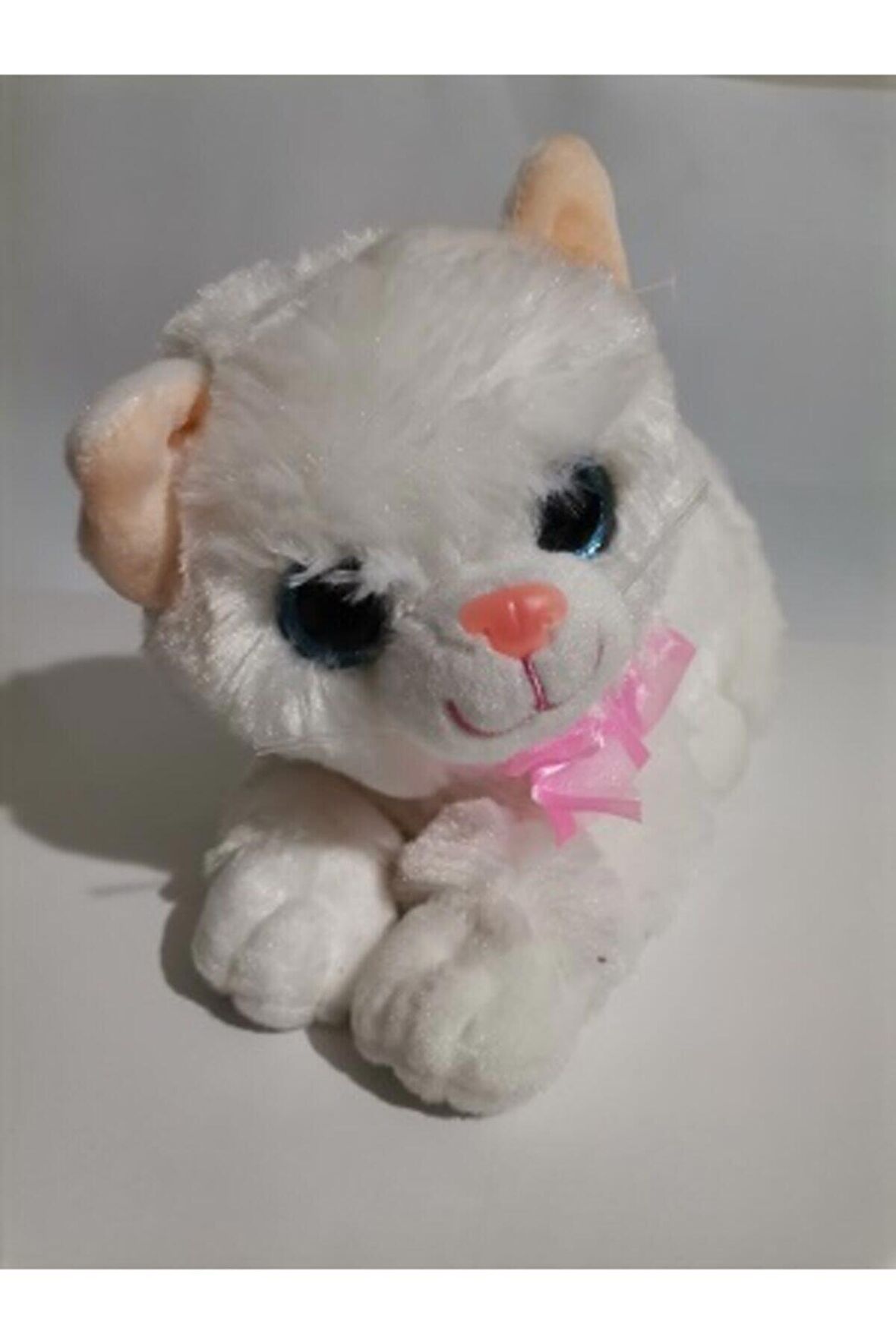 Oyuncak Pelüş Miyavlayan Kedi Papyonlu Boyu 30 cm