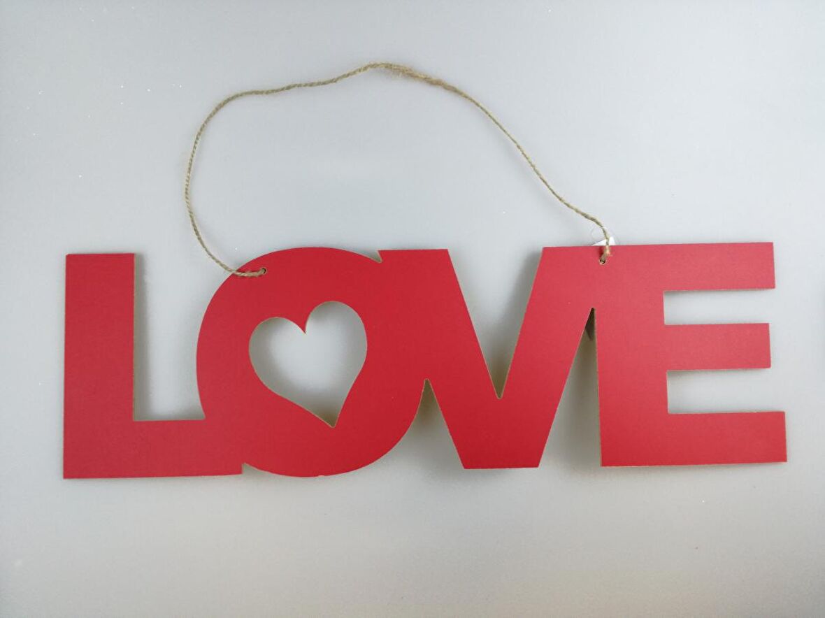 LOVE ASMA SÜS KIRMIZI