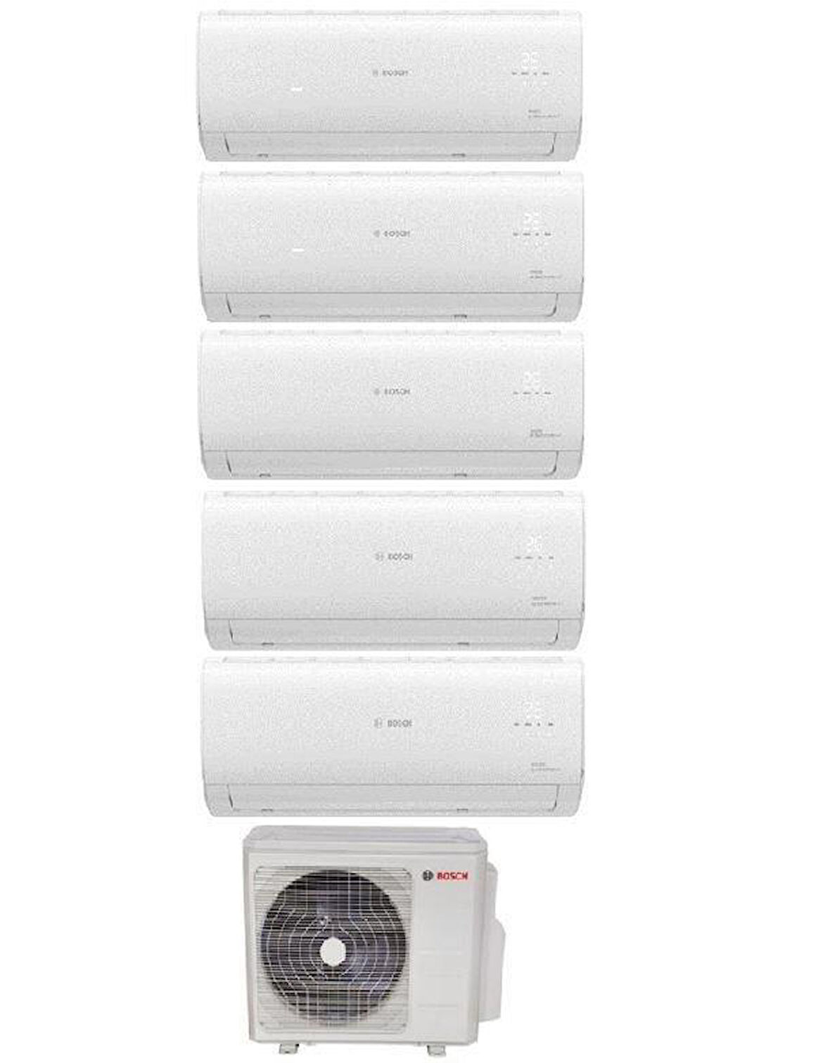 Bosch Multi Split İnverter Klima 42000 Btu 1 Dış + 5 İç Ünite 9000 + 9000 + 12000 + 12000 + 12000 Btu