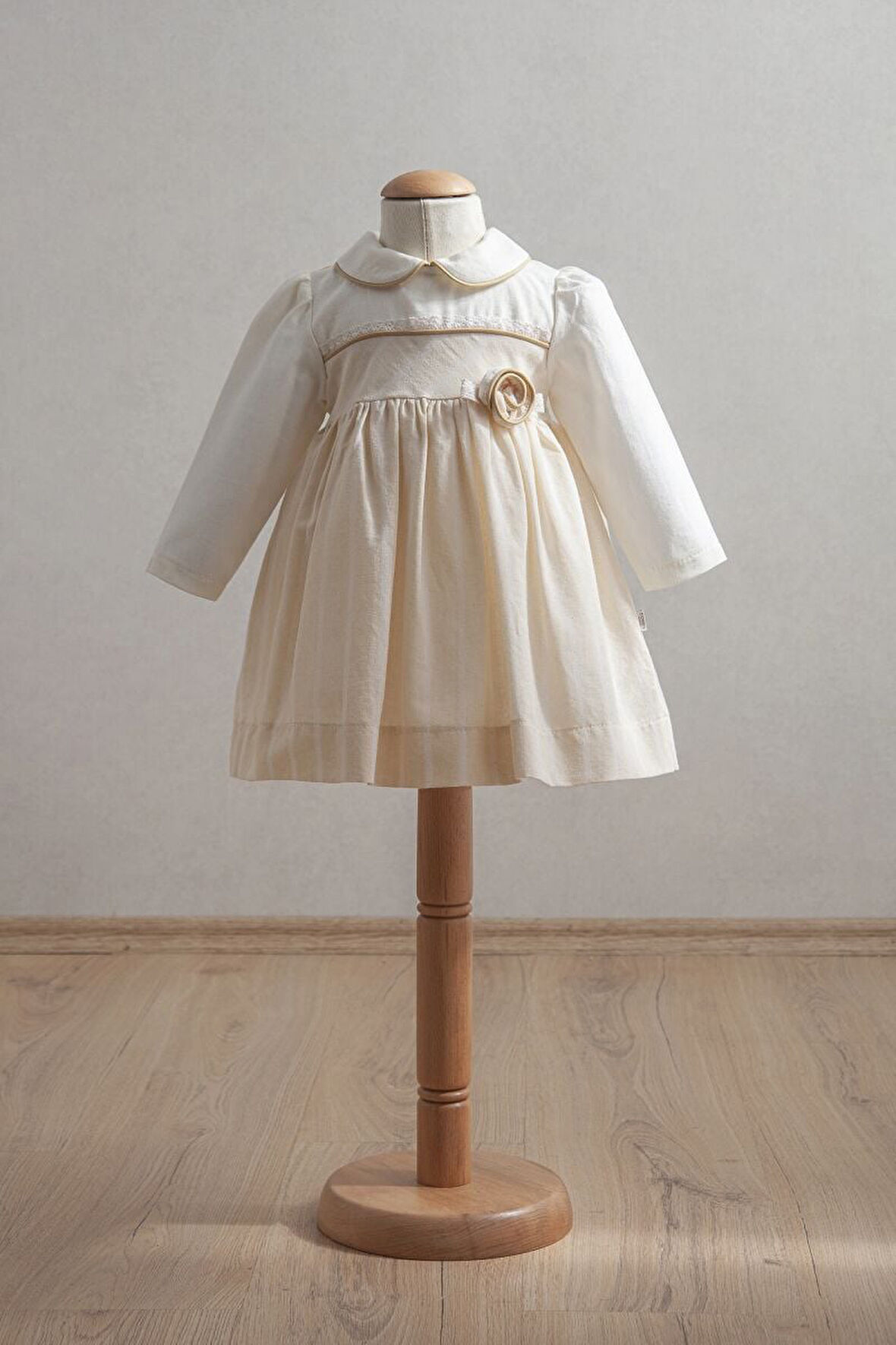 Tongs Baby Bebek Elbise 3917 Açık Sarı