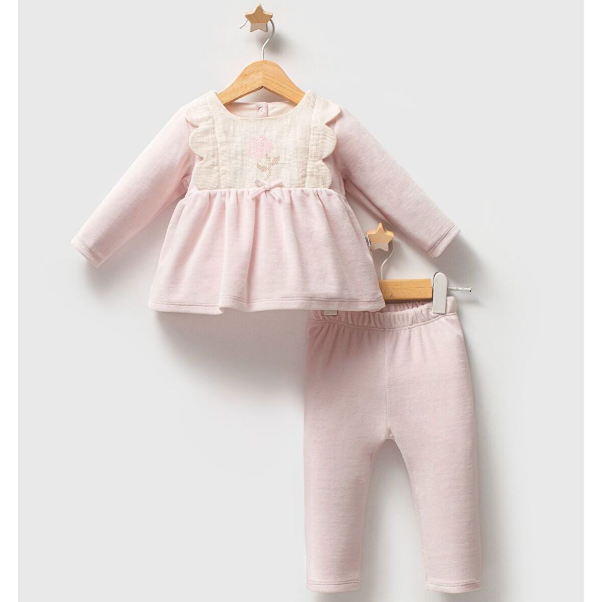 Tongs Baby Etamine 2'li Takım 5683 Pembe