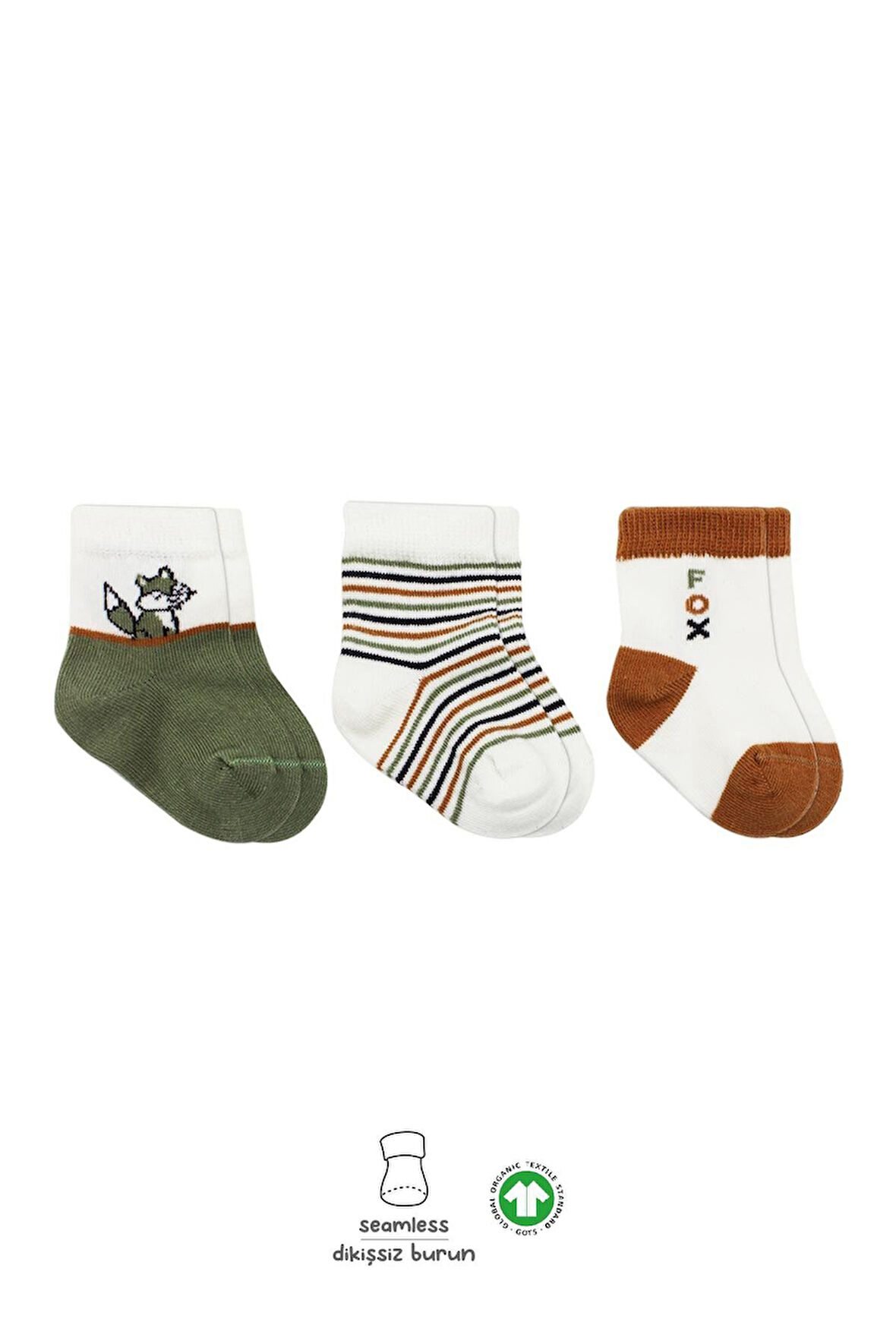 Bistyle 3'Lü Penye Soket Çorap BS10109 Nil