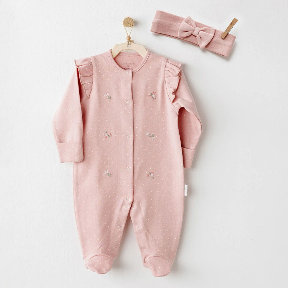 Andywawa AC26083 Mon Petit Amour Tulum Takım Pink