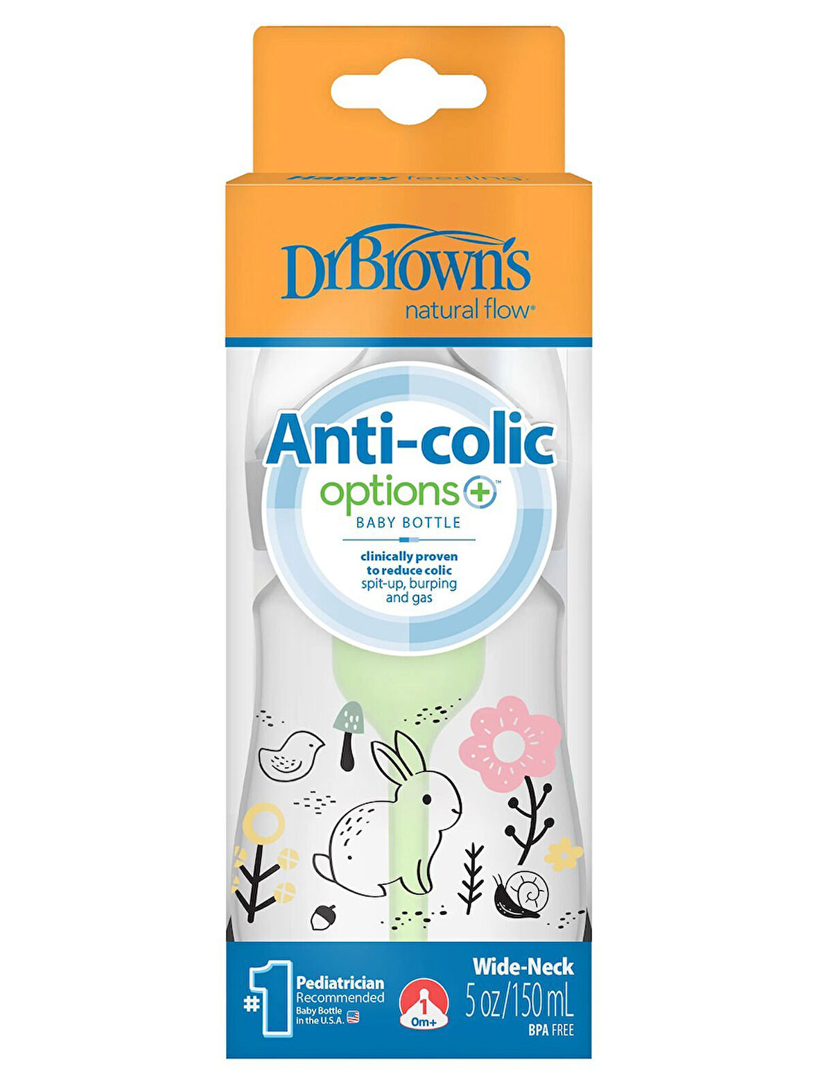 Dr.Brown's Geniş Ağız PP Antikolik Options Biberon 150 ml Kız