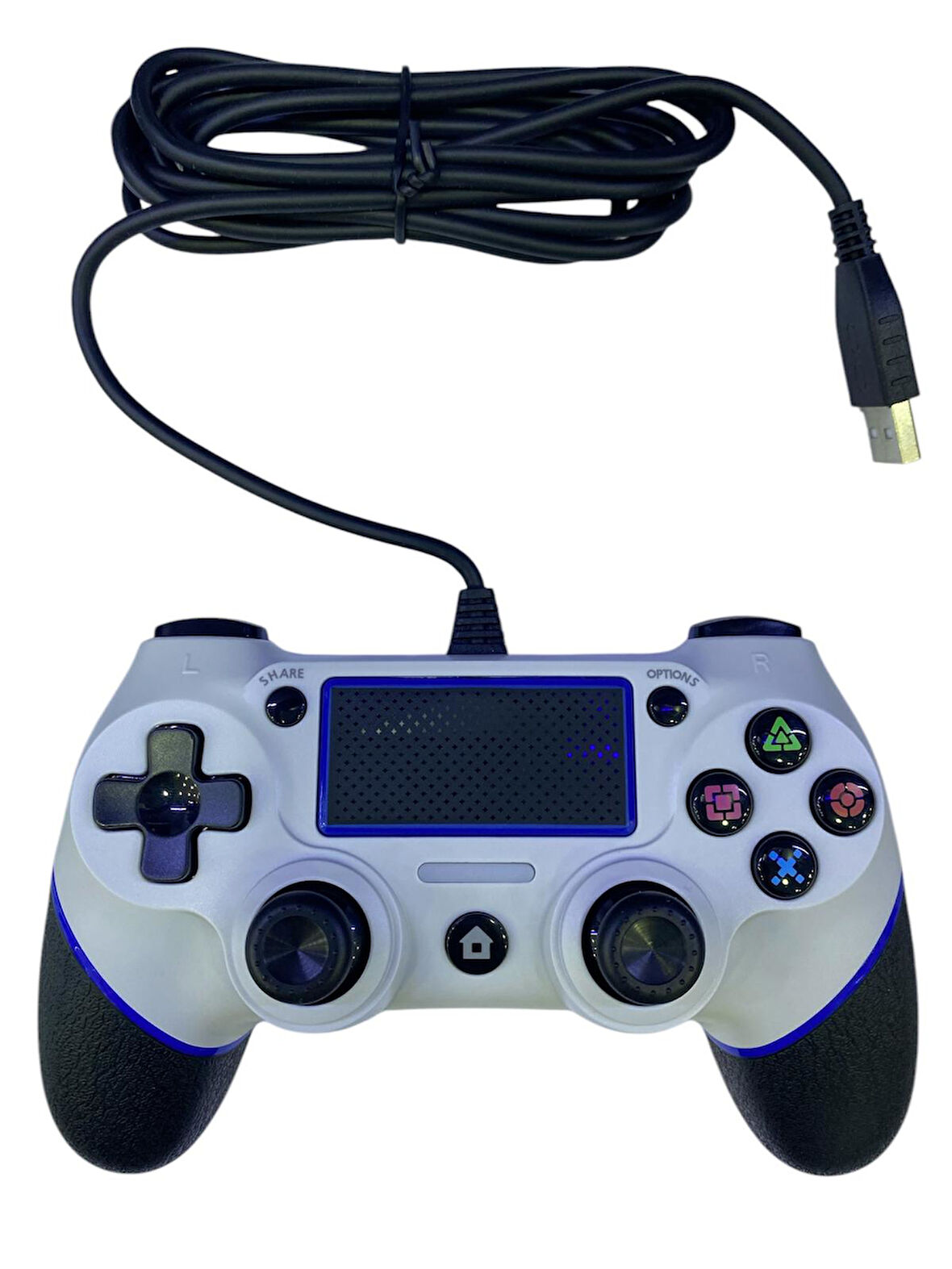 Kontorland - PS4 Ve PC Uyumlu Titreşimli Kablolu Oyun Kolu GamePad P4H