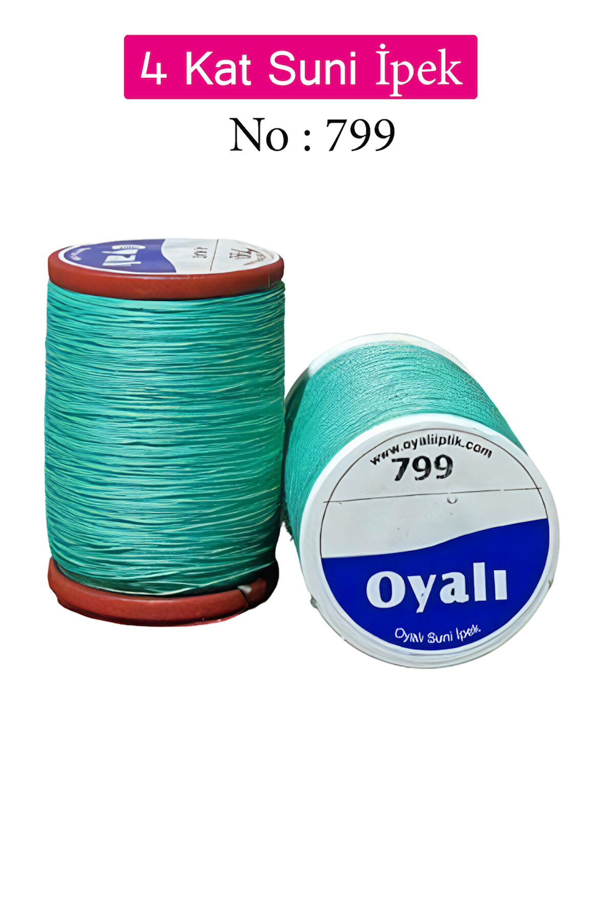 Oyalı 4 Kat Suni İpek İplik İğne Oyası Boncuk İpi Tığ Oyası No:799