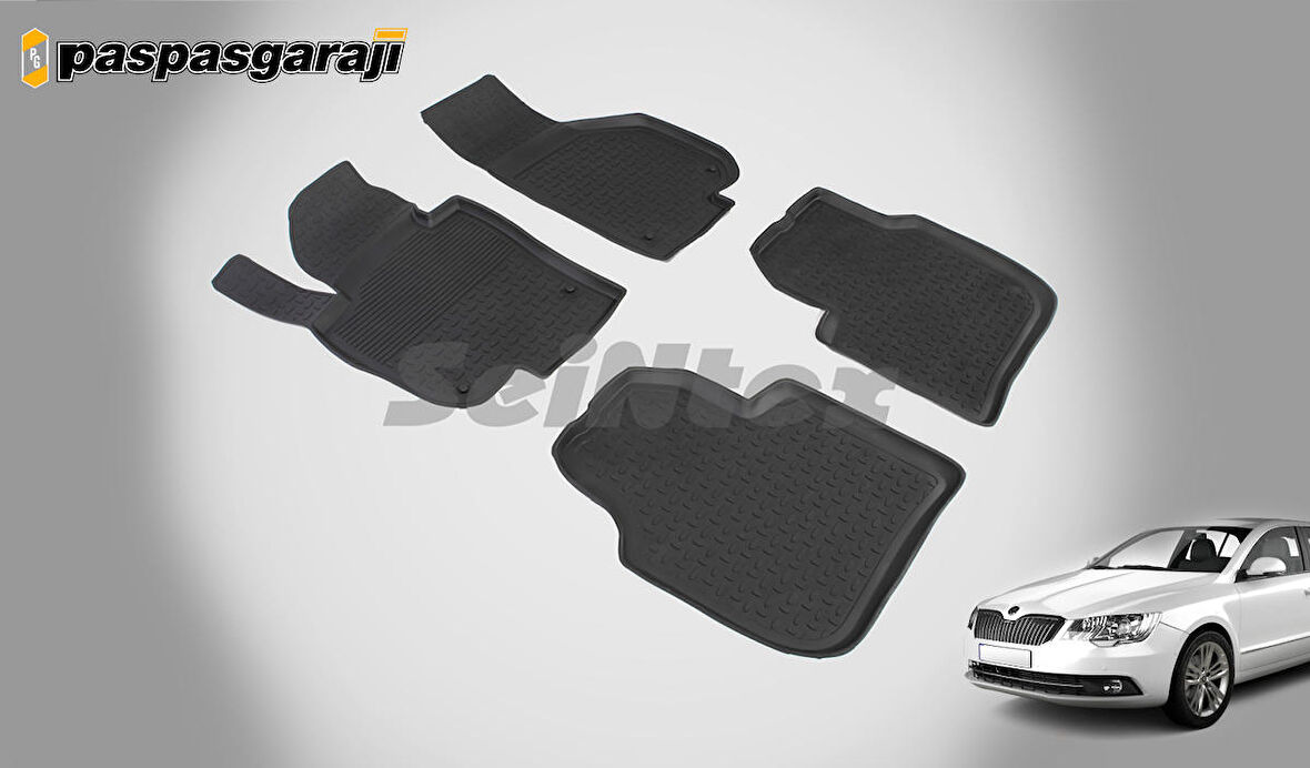 Seintex Skoda Superb 2 4D Havuzlu Paspas 2008-2015 Arası