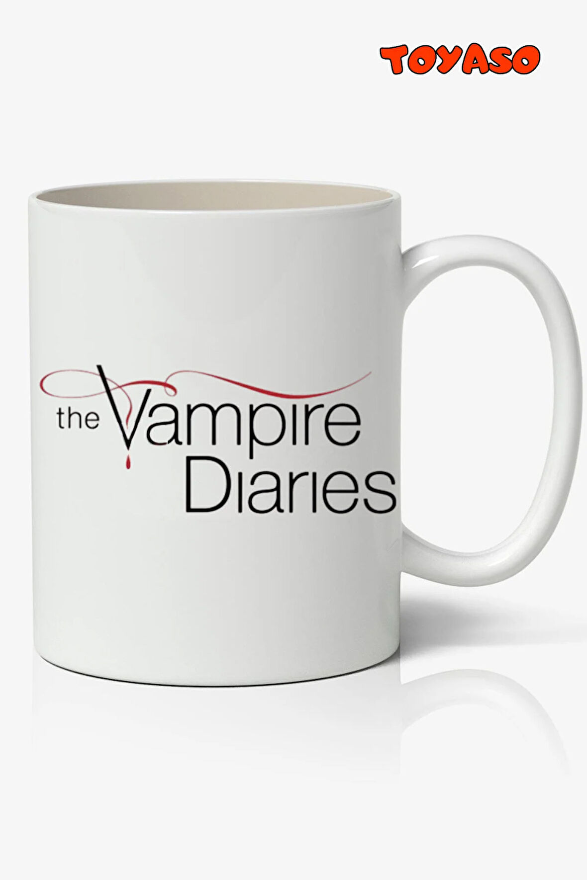 The Vampire Diaries Temalı Beyaz Kupa Bardak Arkadaşa Sevgiliye Hediye