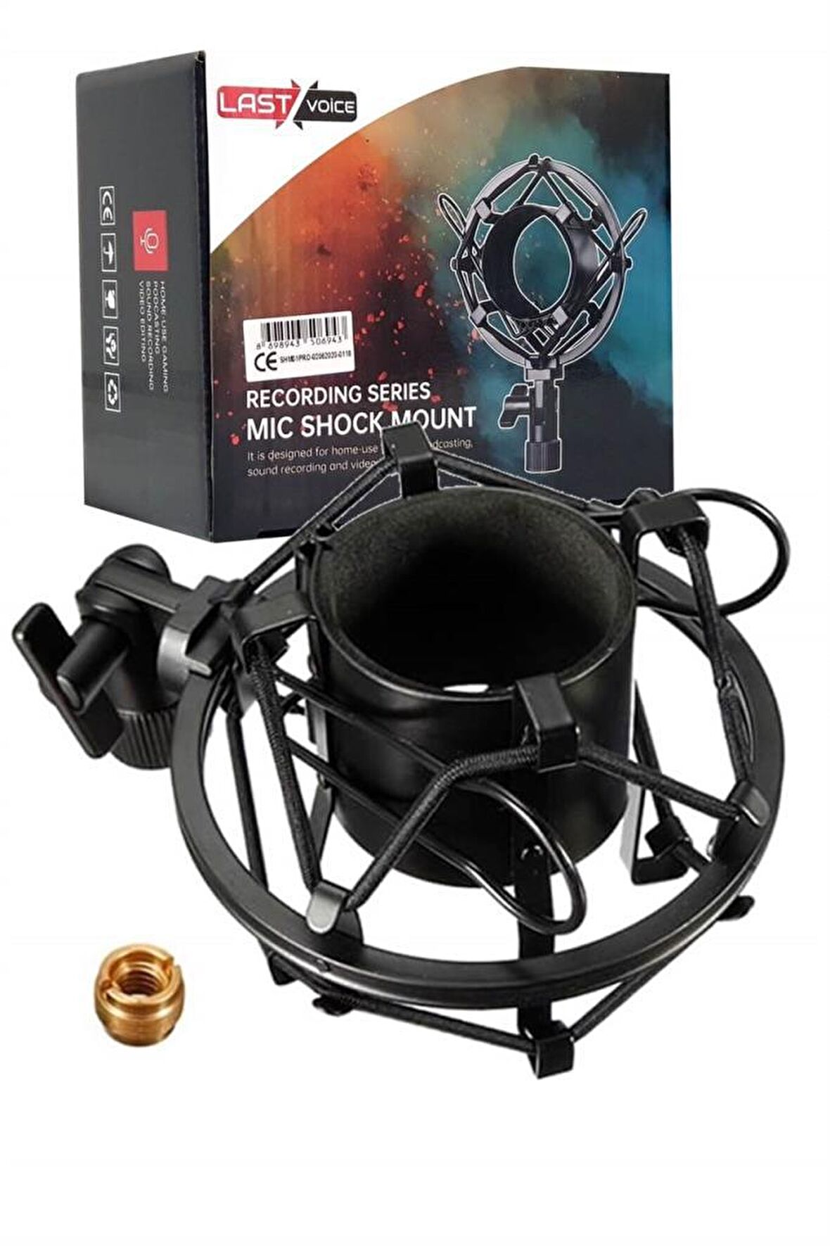 Lastvoice SHM-01 PRO Metal Stüdyo Mikrofon Shock Mount Tutucu 