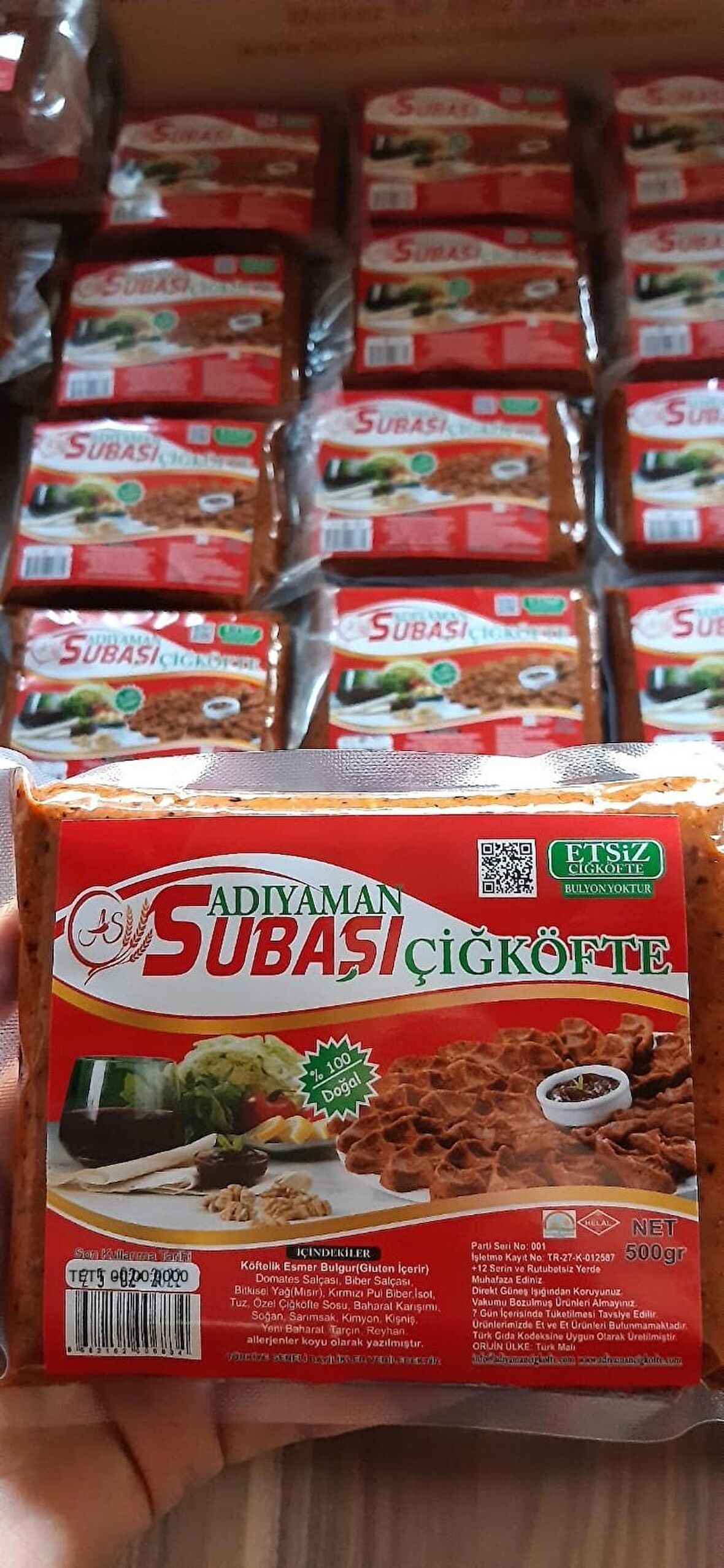 20 adet 500gr Vakumlu Çiğköfte