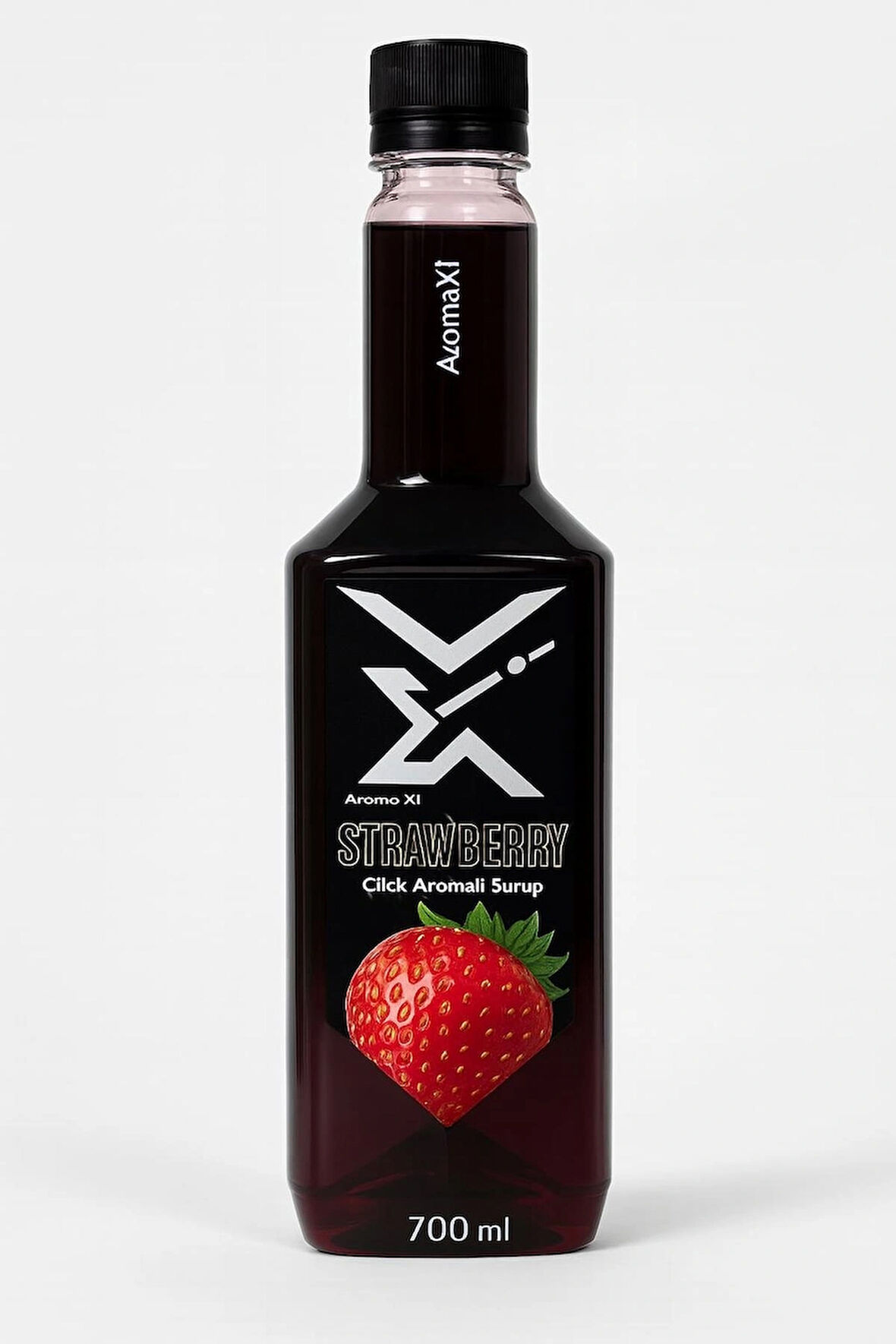 Aromax Çilek Aromalı Konsantre Şurup 700 ml| Kokteyl, Kahve, Smoothie ve Tatlılar İçin Profesyonel Kullanım