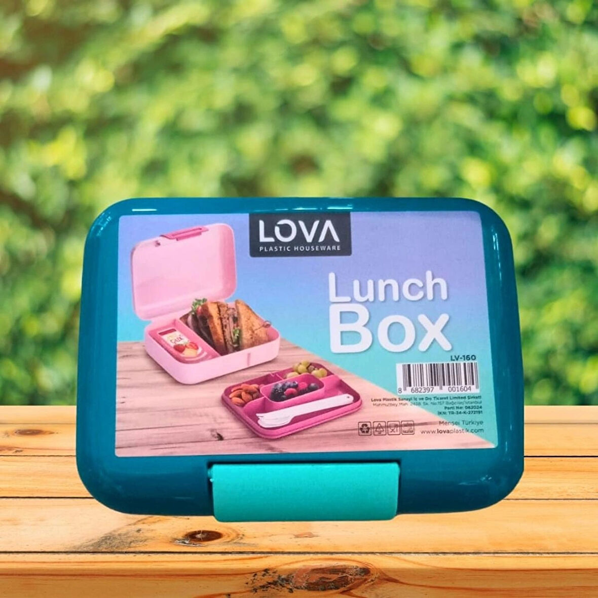 LOVA Bölmeli Beslenme Kutusu, Çocuk Kahvaltı Saklama Kabı,Okul Piknik Yiyecek Koyma Çantası