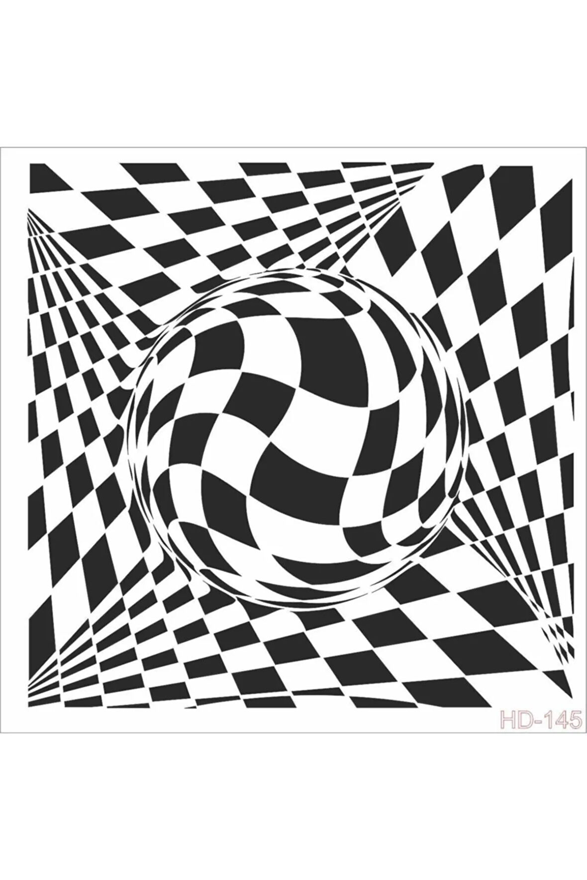 Hd145 Home Dekor Stencil 45x45