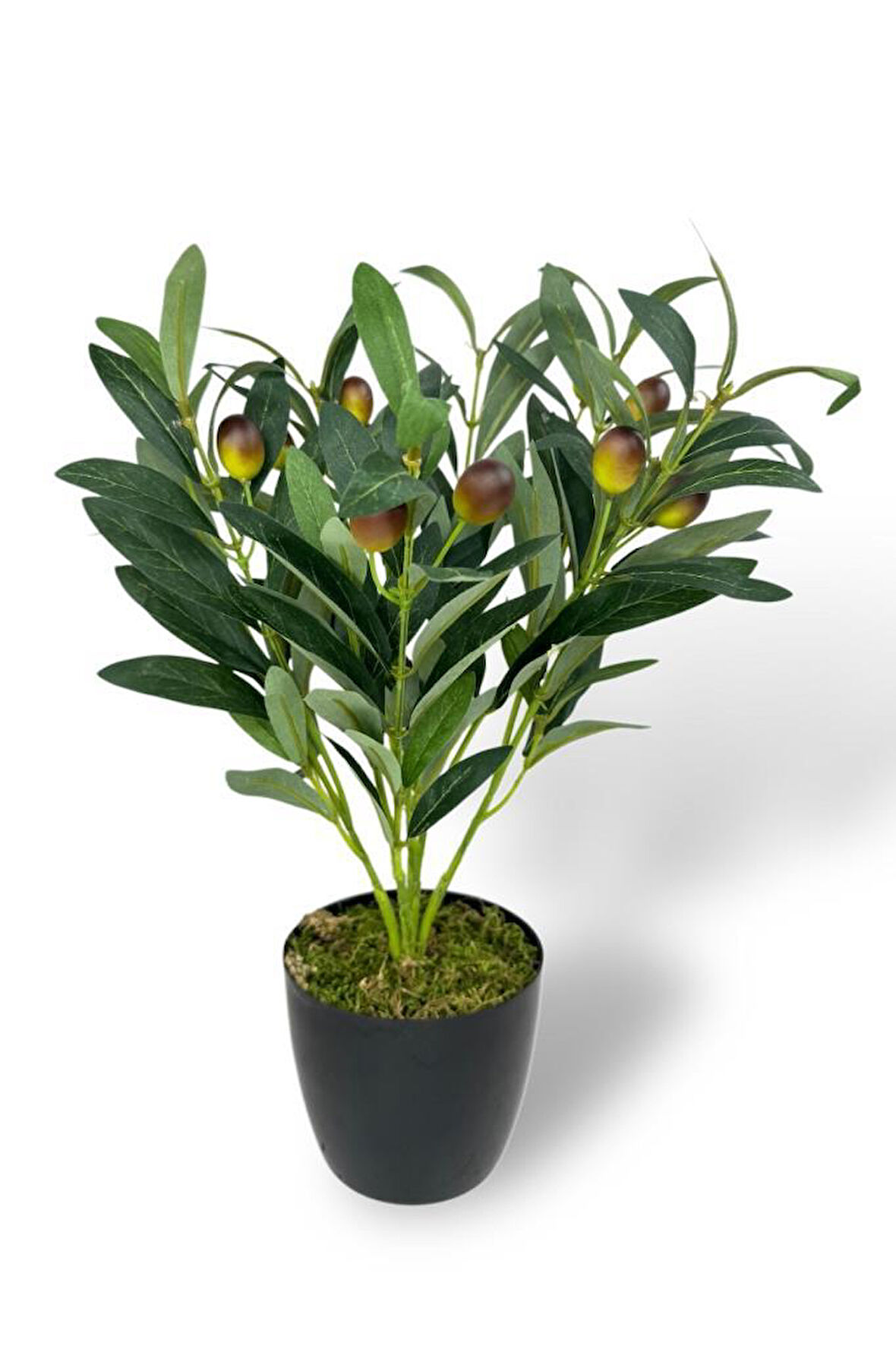 Yapay Zeytin Ağacı Saksıda 40cm 5 Dallı 10 Meyveli Yapay Çiçek Artificial Olive