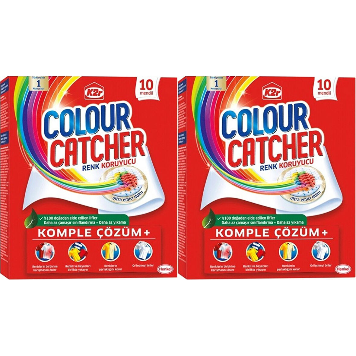 K2r Colour Catcher Renk Koruyucu 10 Mendil 2 Adet