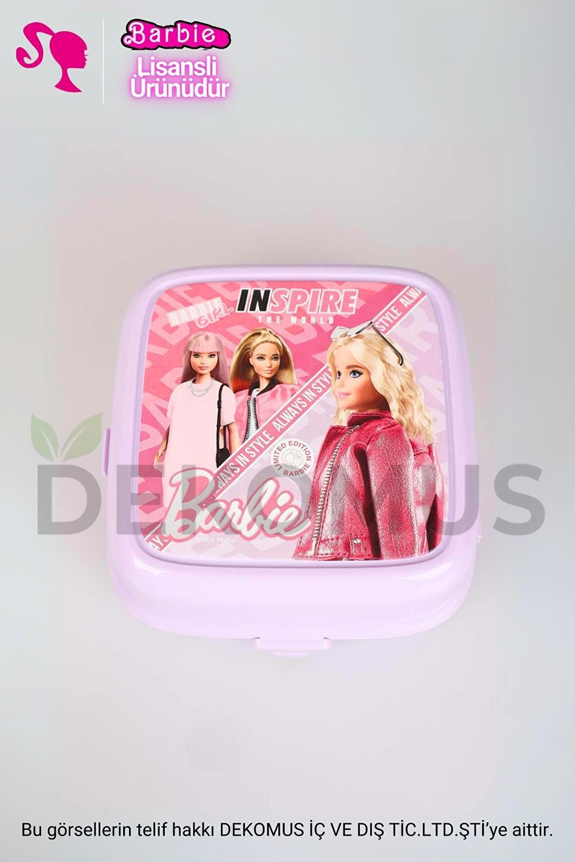 LİSANSLI BARBIE 2 KATLI BESLENME KUTUSU *SMART LUNCH BOX* INSPIRE