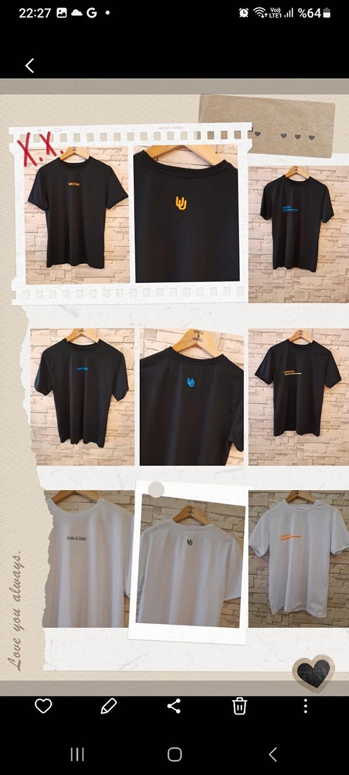 Yuvarlak Yaka Siyah ve Beyaz Tişörtler