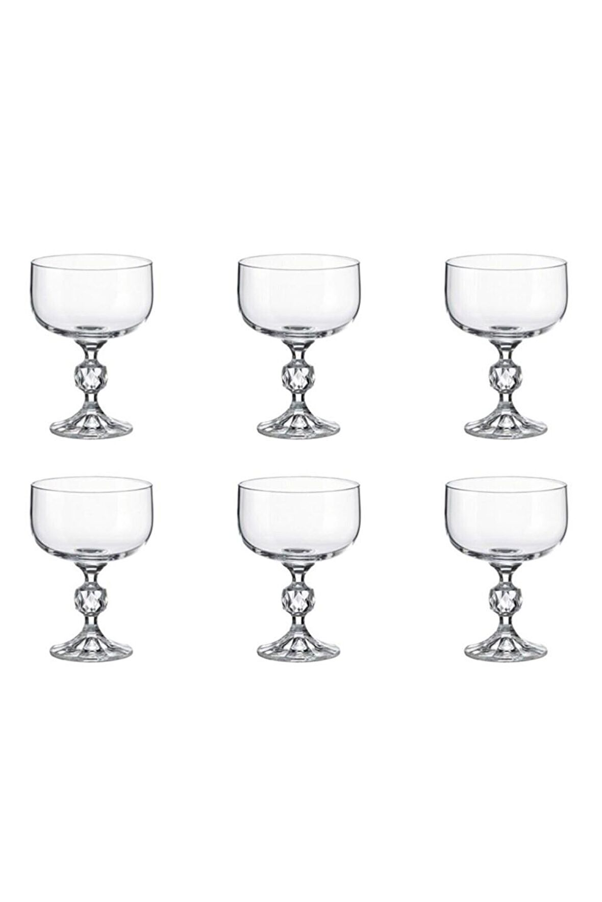 Bohemia Kristal Claudia Dondurma Çerezlik Kase 6 Adet 200 ml