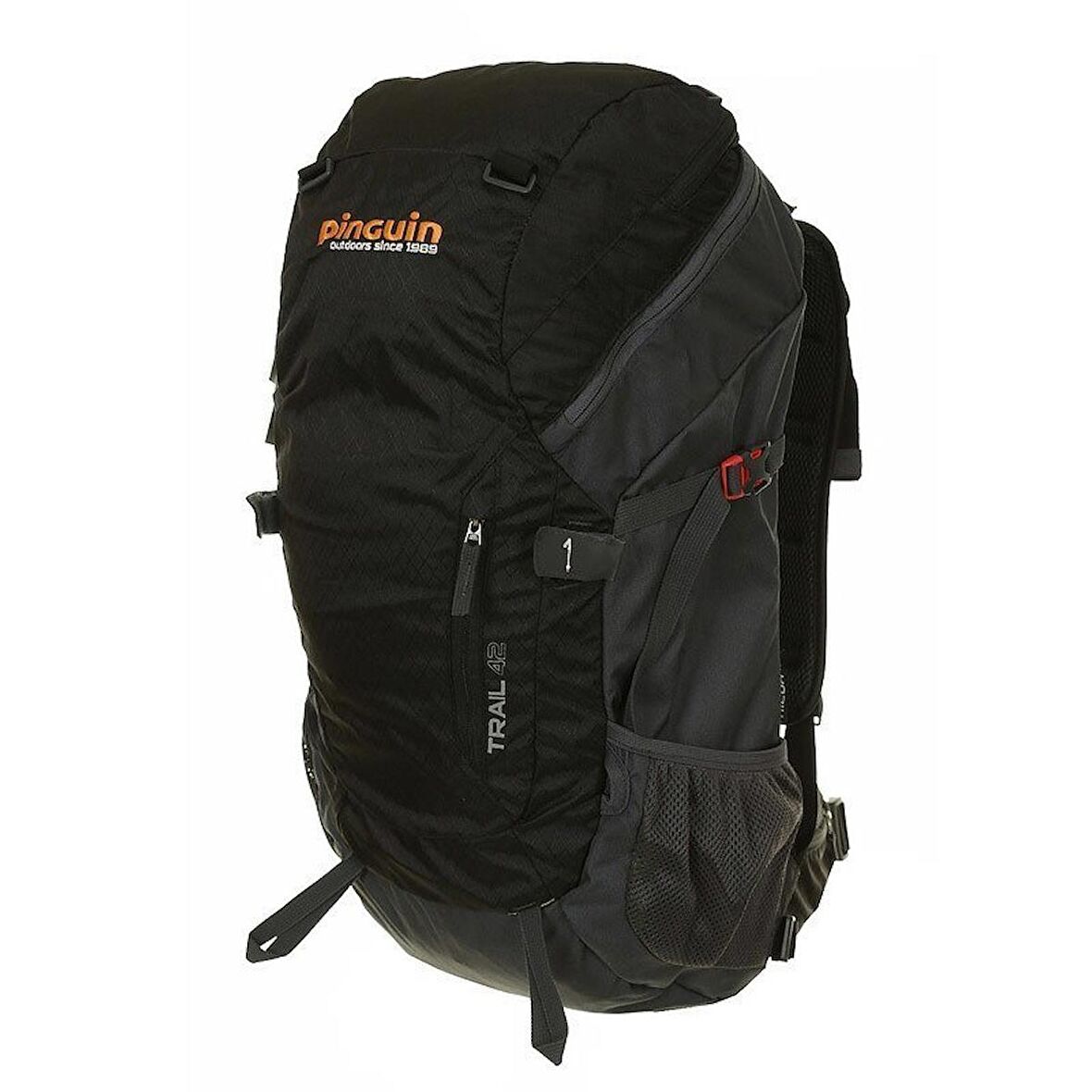 Pinguin Rucksacks Trail 42 lt Su Geçirmez Outdoor Sırt Çantası Siyah