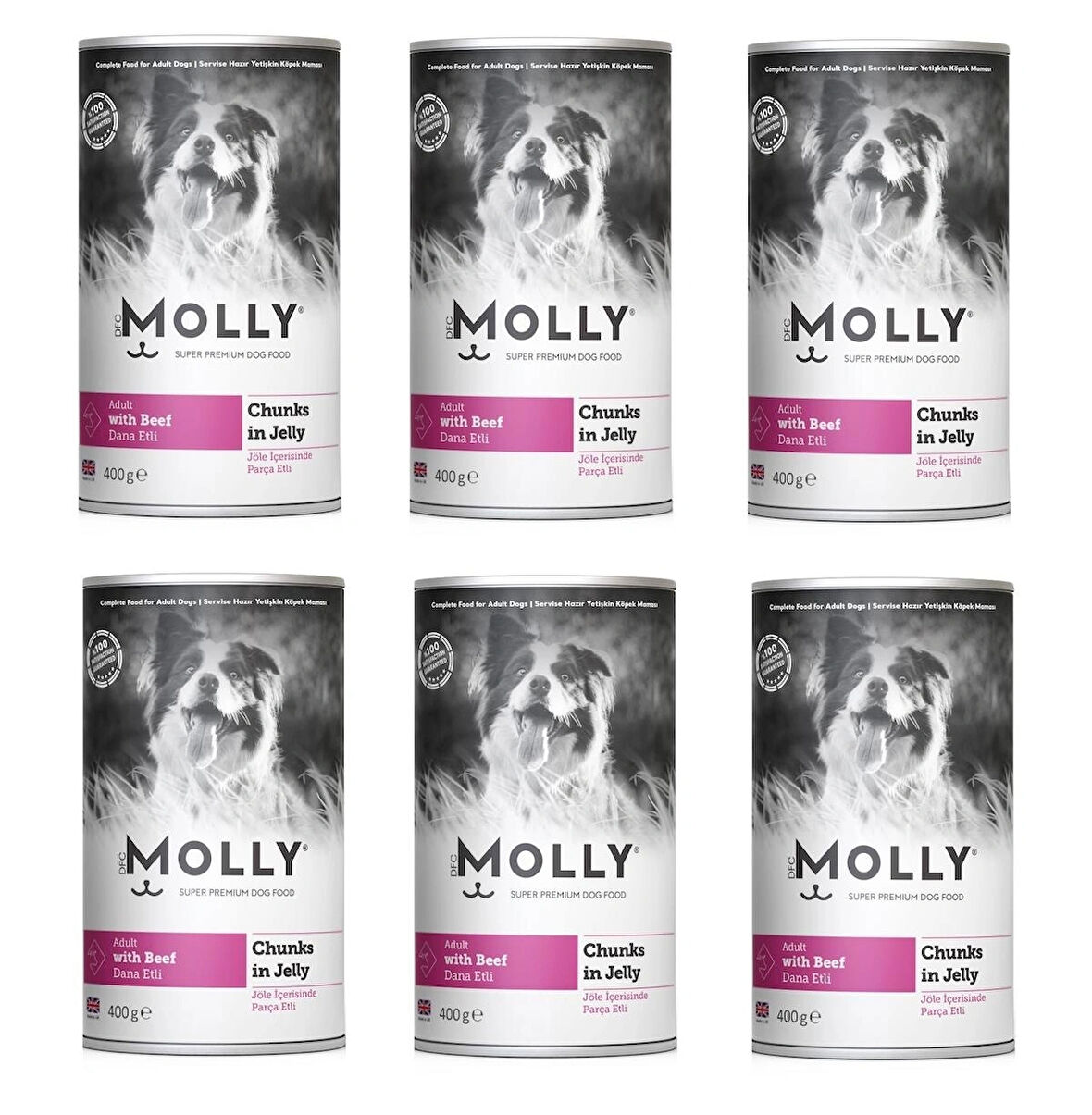 Molly Dana Etli Jöleli Köpek Konservesi 400 Gr X 6 Adet