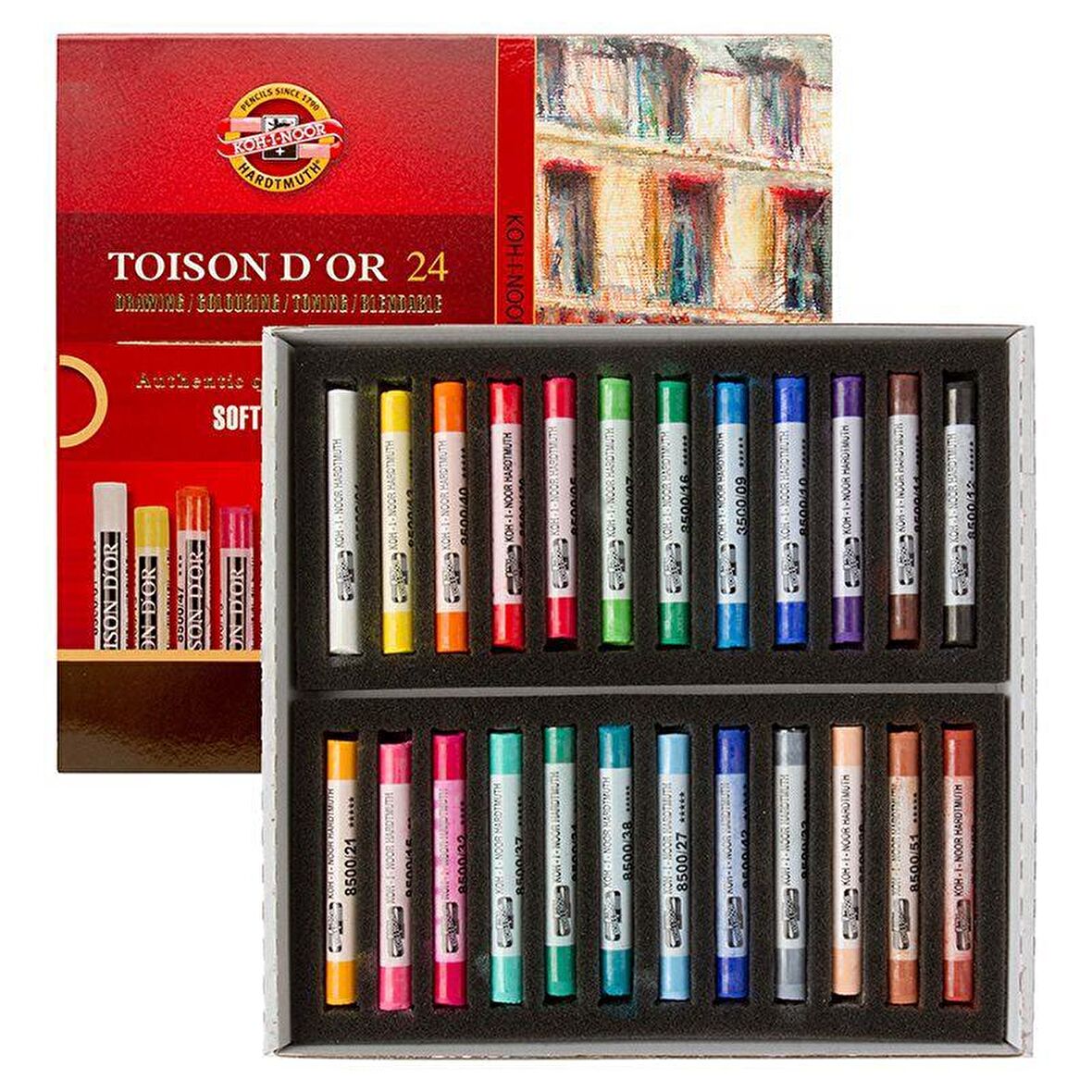 Kohinoor 8514 Soft Pastel boya 24 lü